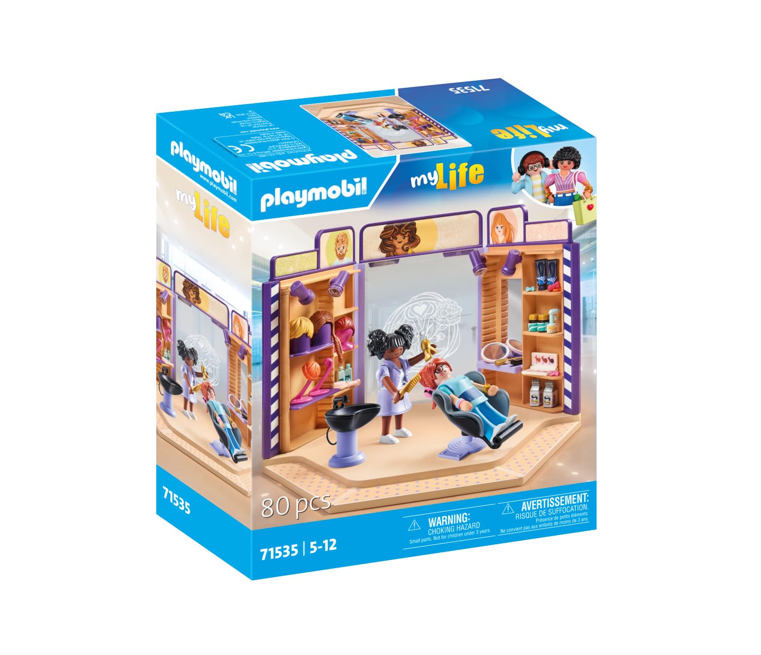 Playmobil 71535 myLife Hair Salon Playset with Figures and Accessories 2