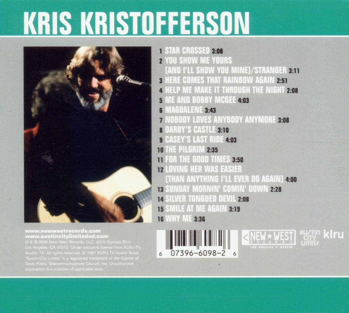Kris Kristofferson - Live From Austin Texas [CD]