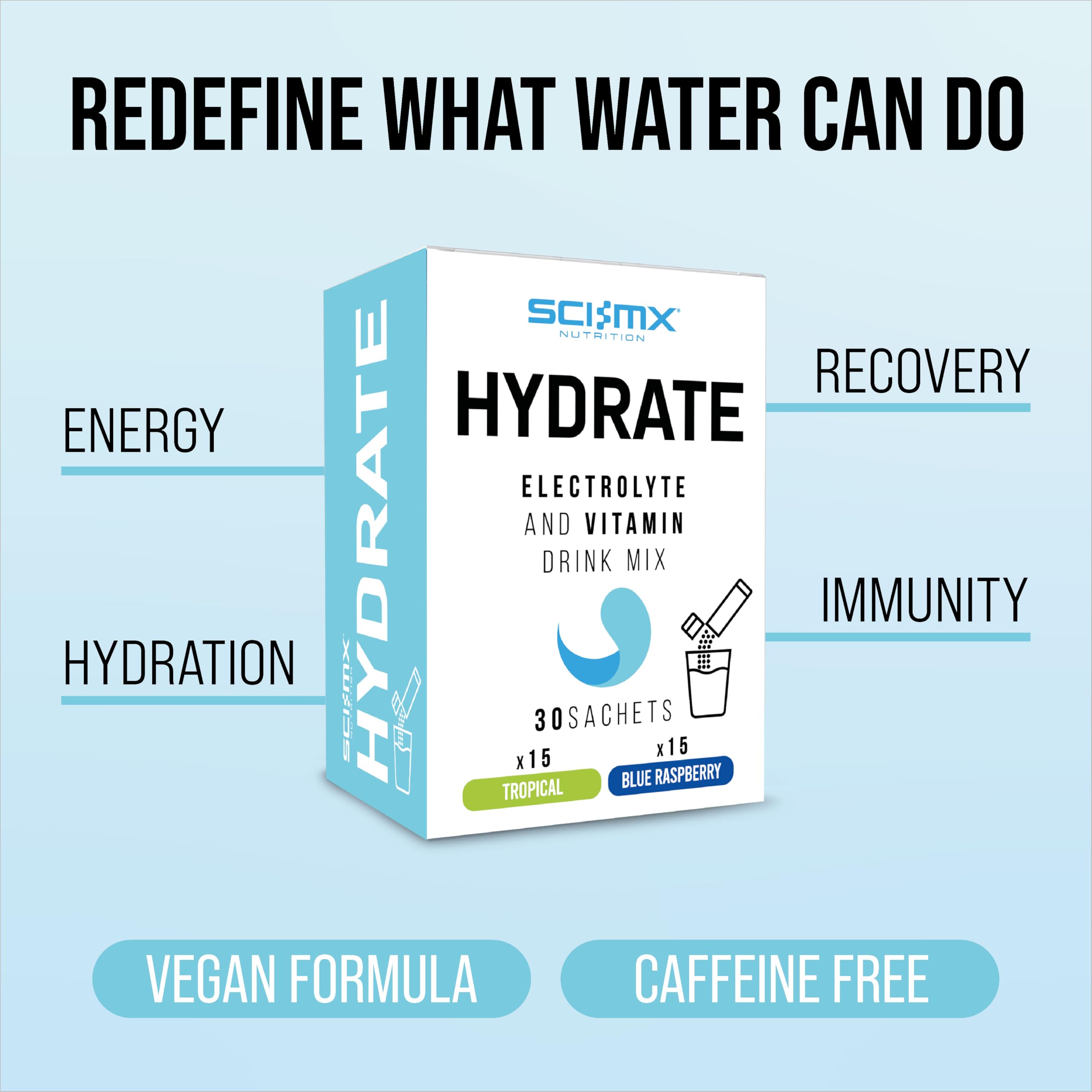 SCI-MX Electrolyte & Vitamin Hydration Powder Sticks - 30 Sachets Mixed Flavours 2
