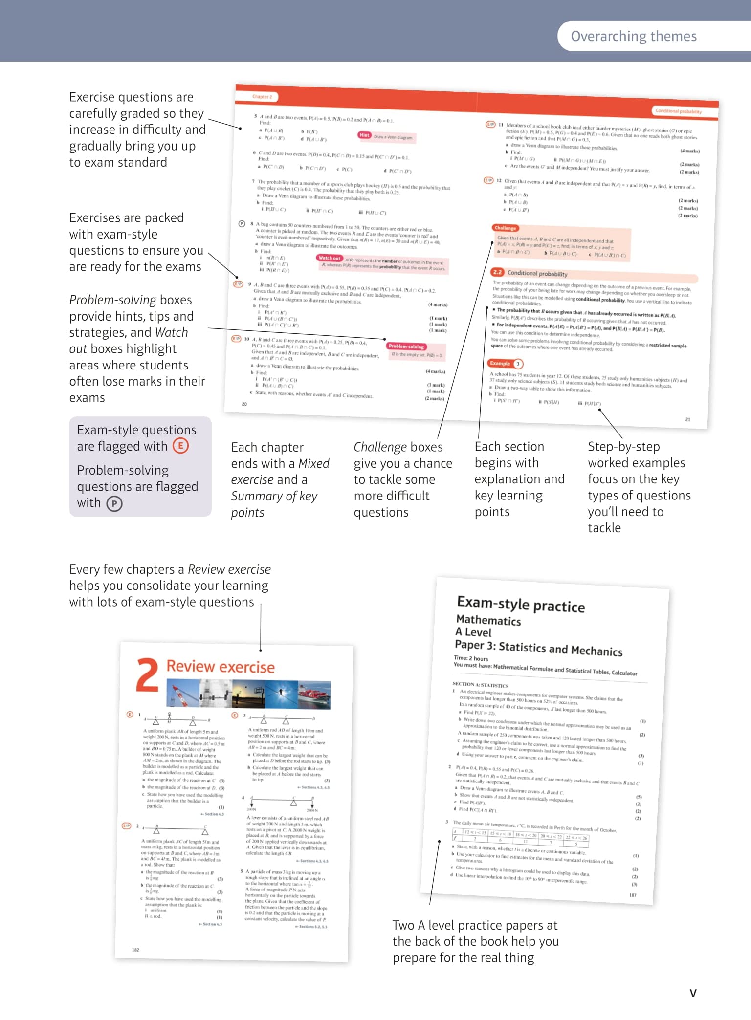 PEARSON EDUCATION Edexcel A level Mathematics Statistics & Mechanics Year 2 Textbook + e-book (2017) 5