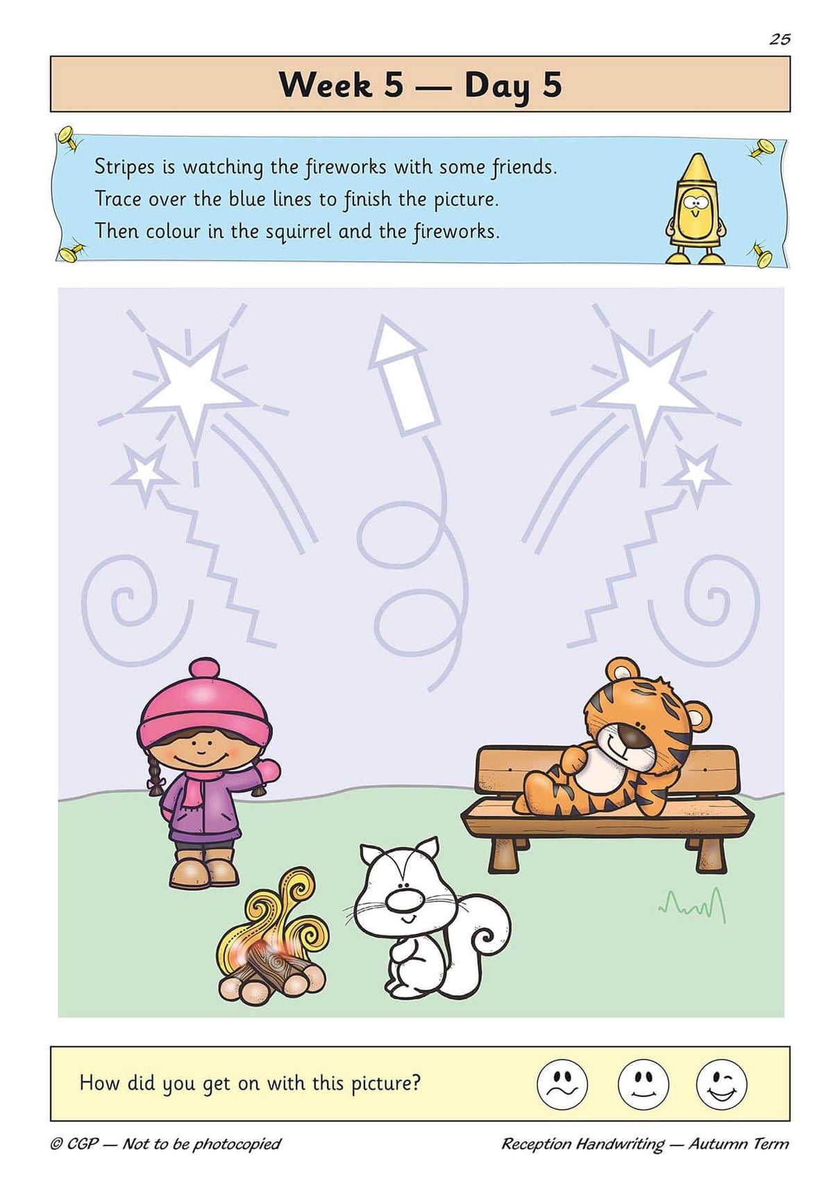 CGP Books Reception - Autumn Term Handwriting Practice Workbook | Ages 4-5 | 64 Pages 9