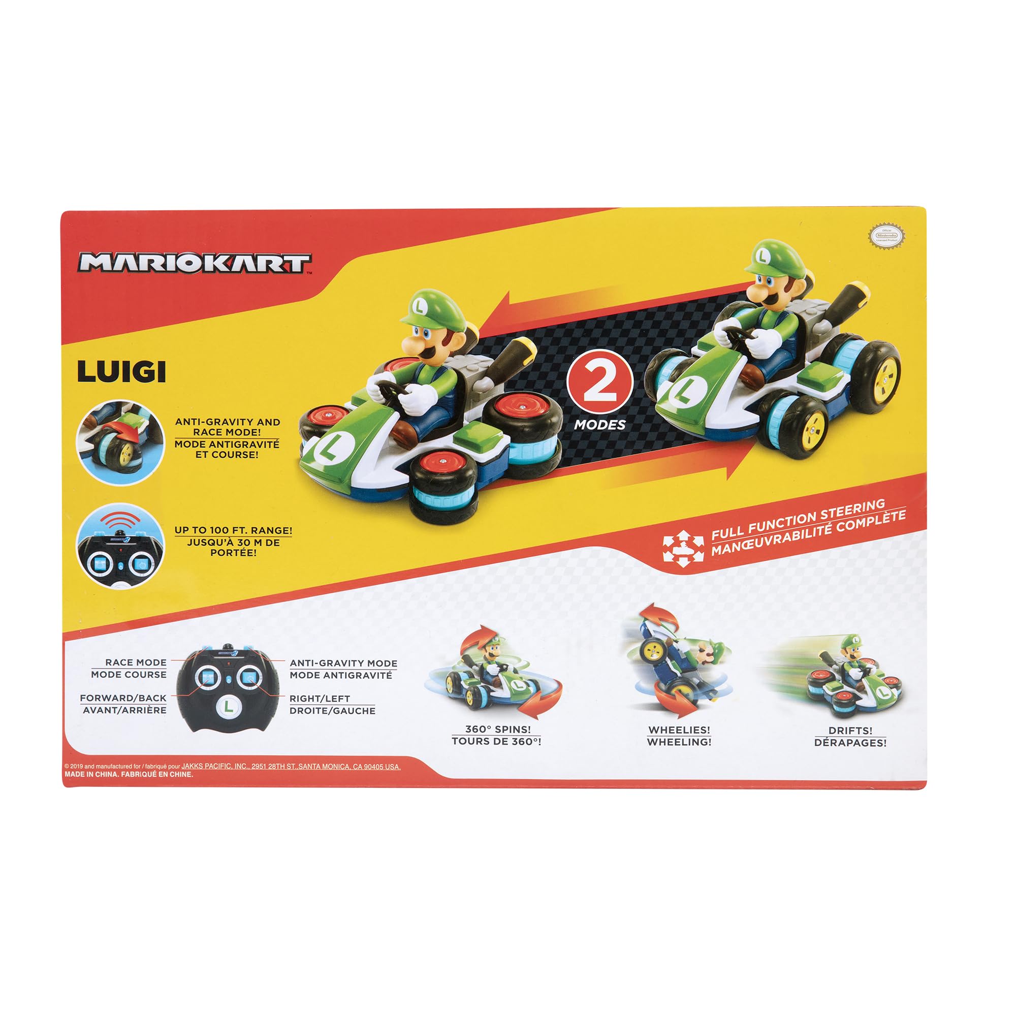 Nintendo Mario Kart 8 Luigi Mini Anti-Gravity RC Racer 2.4Ghz - Full Function Steering, 360 Spins, 100' Range | Ages 4+ 3