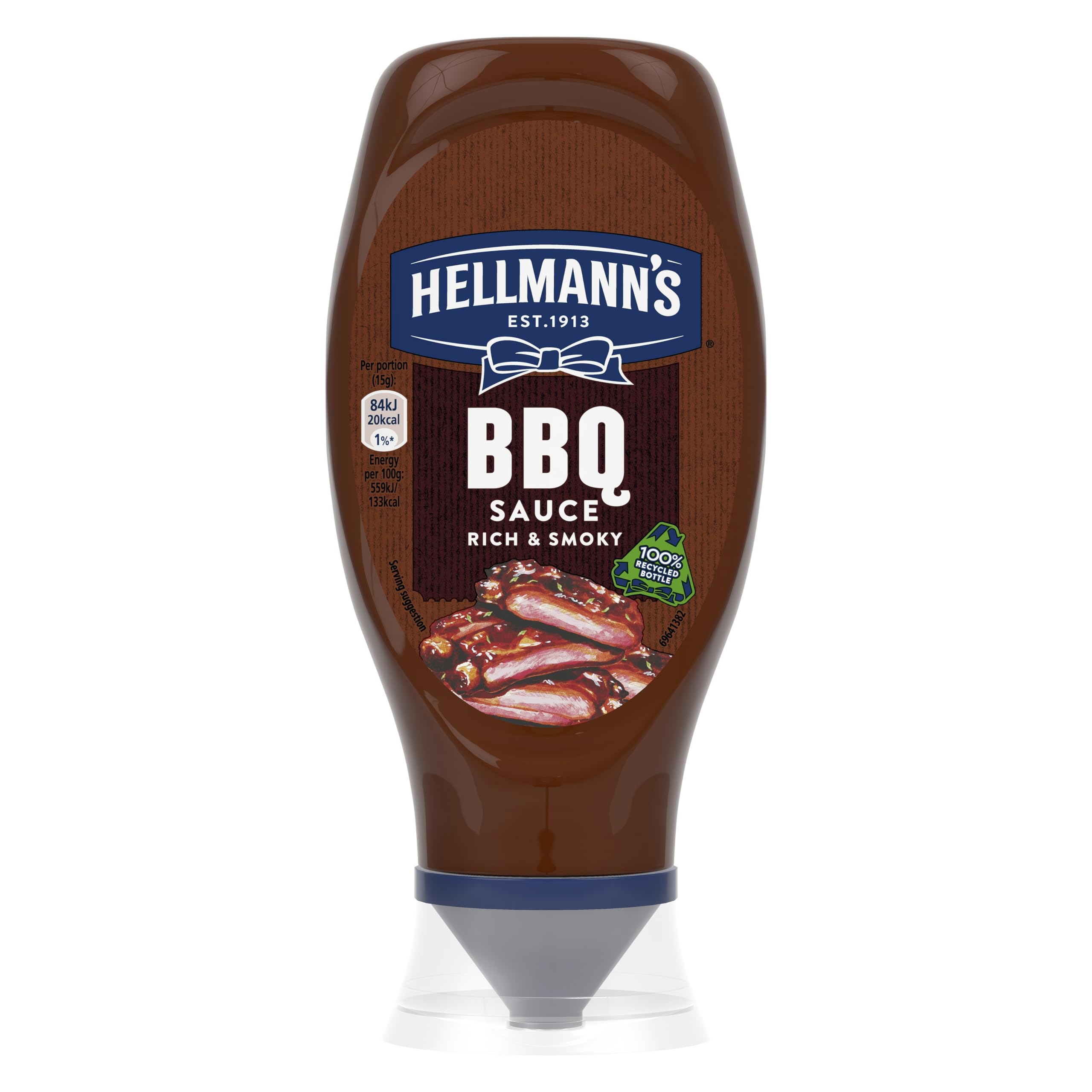 Hellmann's Rich & Smoky BBQ Sauce - Limited Edition UEFA EURO 2024 | 490g Squeeze Bottle 1