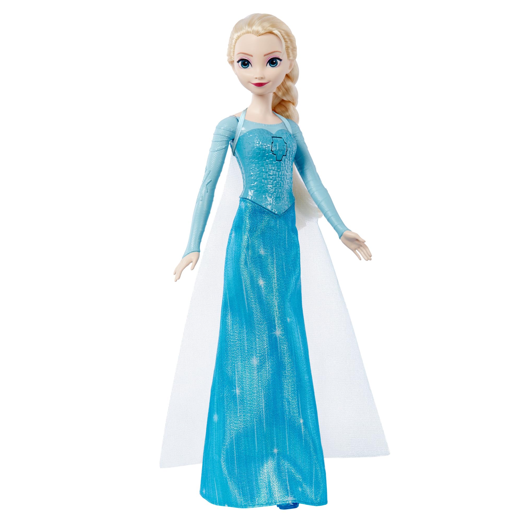 Mattel Disney Frozen Singing Elsa Fashion Doll - Sings 'Let It Go' in 4 Languages | 30cm Tall | Ages 3+ 6