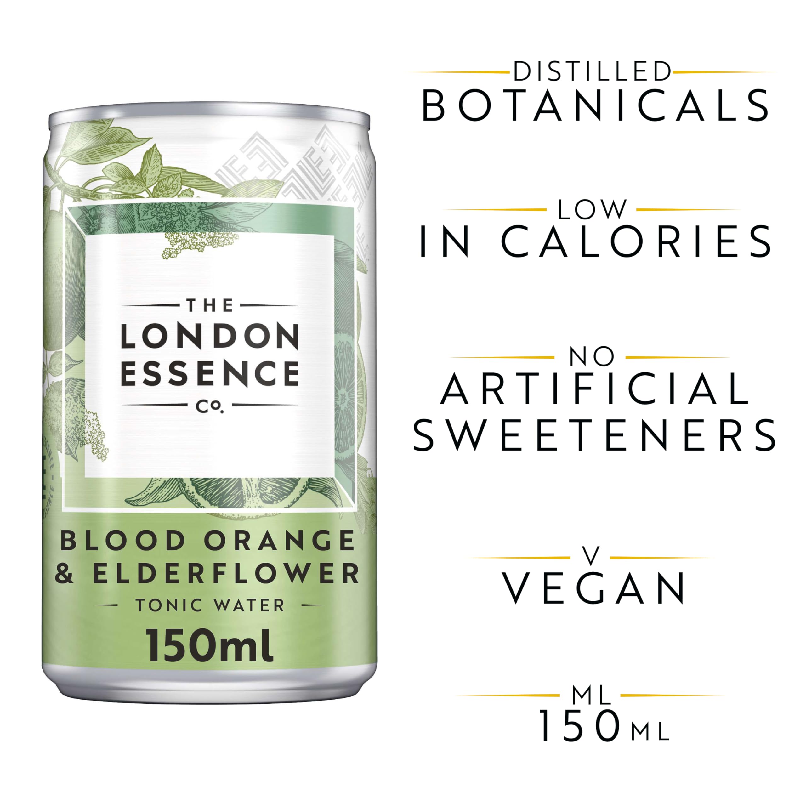 The London Essence Co. Blood Orange & Elderflower Tonic Water - Premium Cocktail Mixer 4