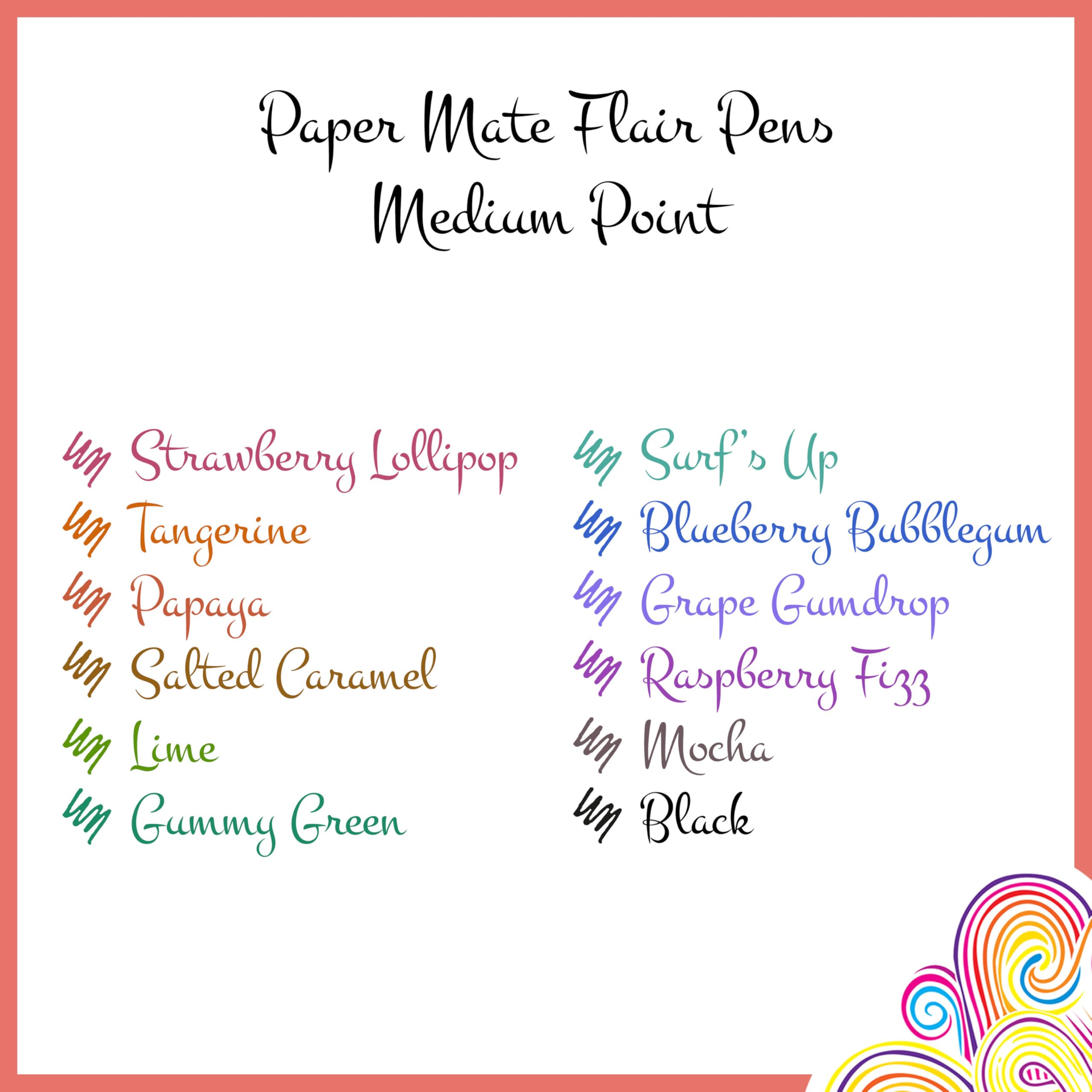 Paper Mate Flair Felt Tip Pens - Medium Point (0.7 mm) Marker Pens | Assorted Colours | Pack of 12 8