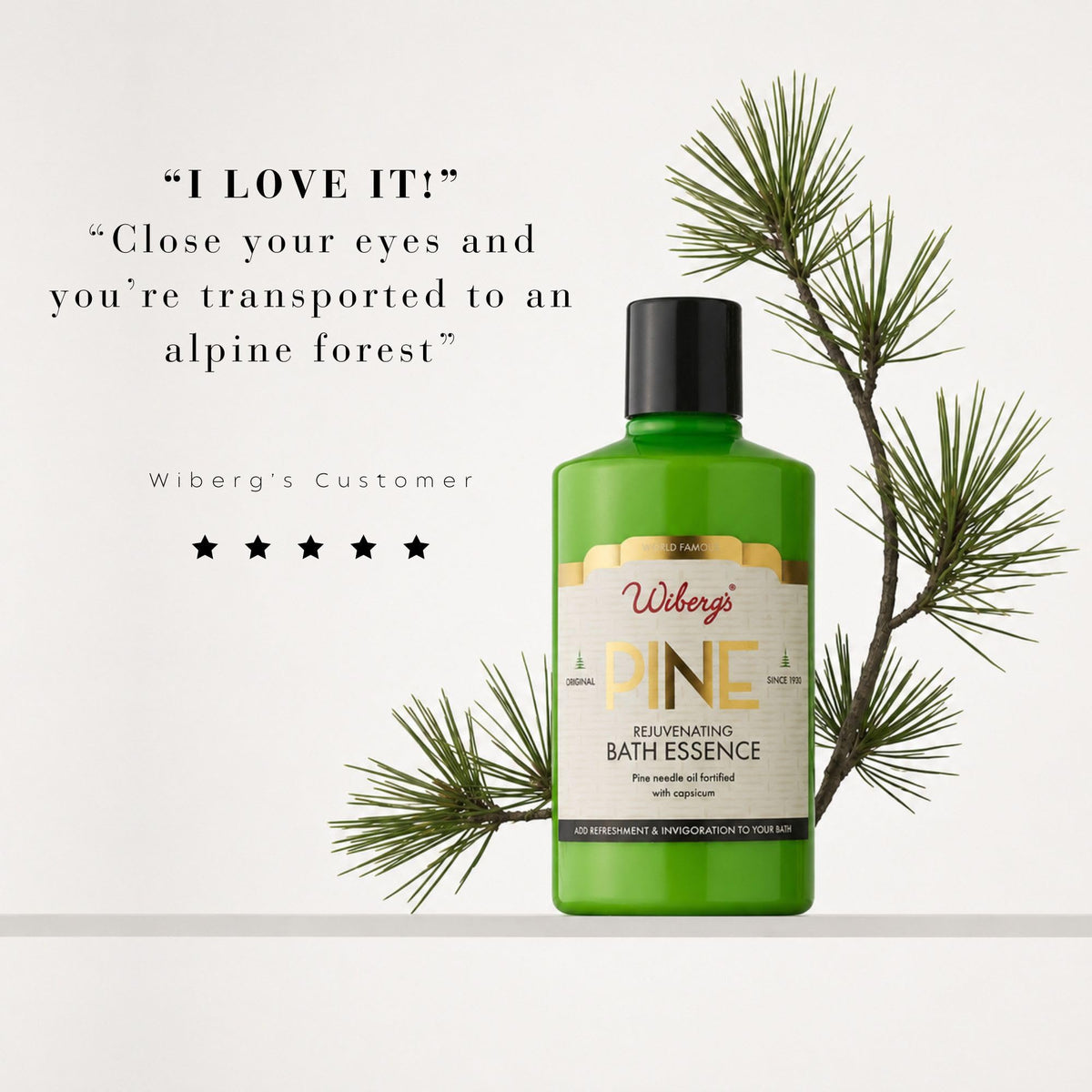 Wiberg's Pine Bath Essence - 500ml | Relaxing & Refreshing Bath Oil 6