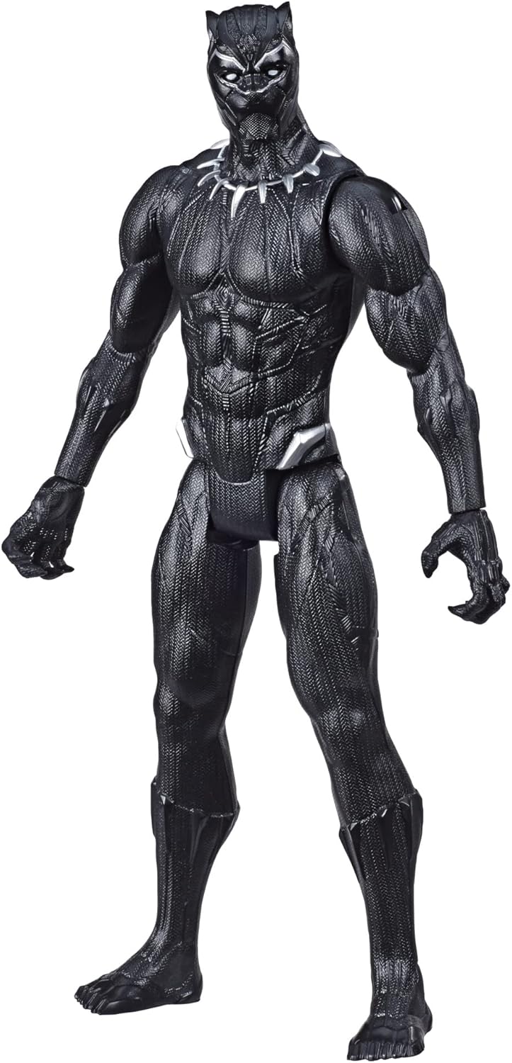 Marvel Avengers Titan Hero Series Black Panther 12" Action Figure - Poseable Super Hero Toy for Kids 4+ 1