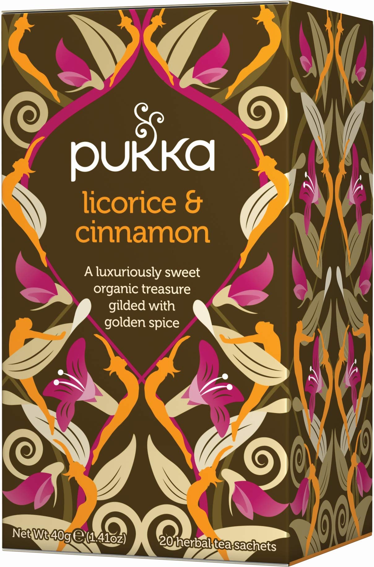 Pukka Herbs Licorice & Cinnamon Organic Herbal Tea - 80 Count (Pack of 4) | Naturally Caffeine-Free 1