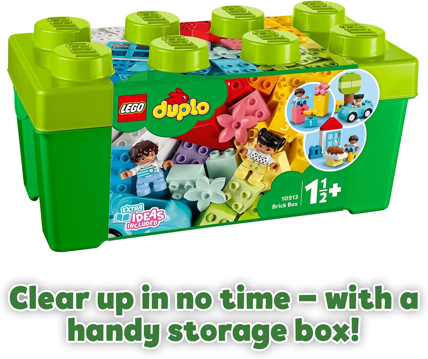 LEGO DUPLO Classic Brick Box 10913 - Educational Building Set for Toddlers 18 Months+ 19