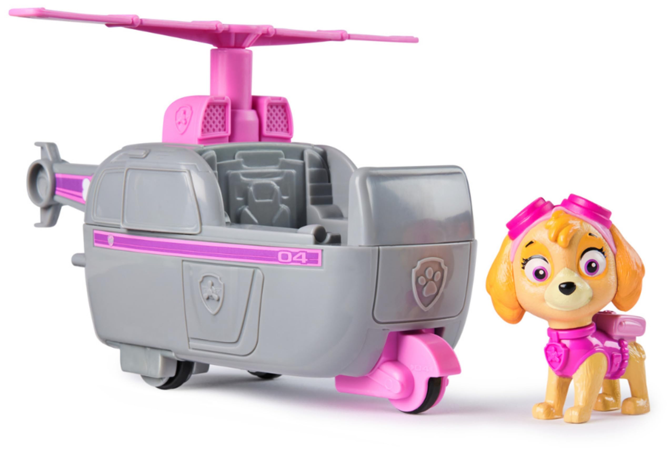 Paw Patrol Skye’s Helicopter Toy Vehicle with Collectible Action Figure | Ages 3+ | Recycled Plastic