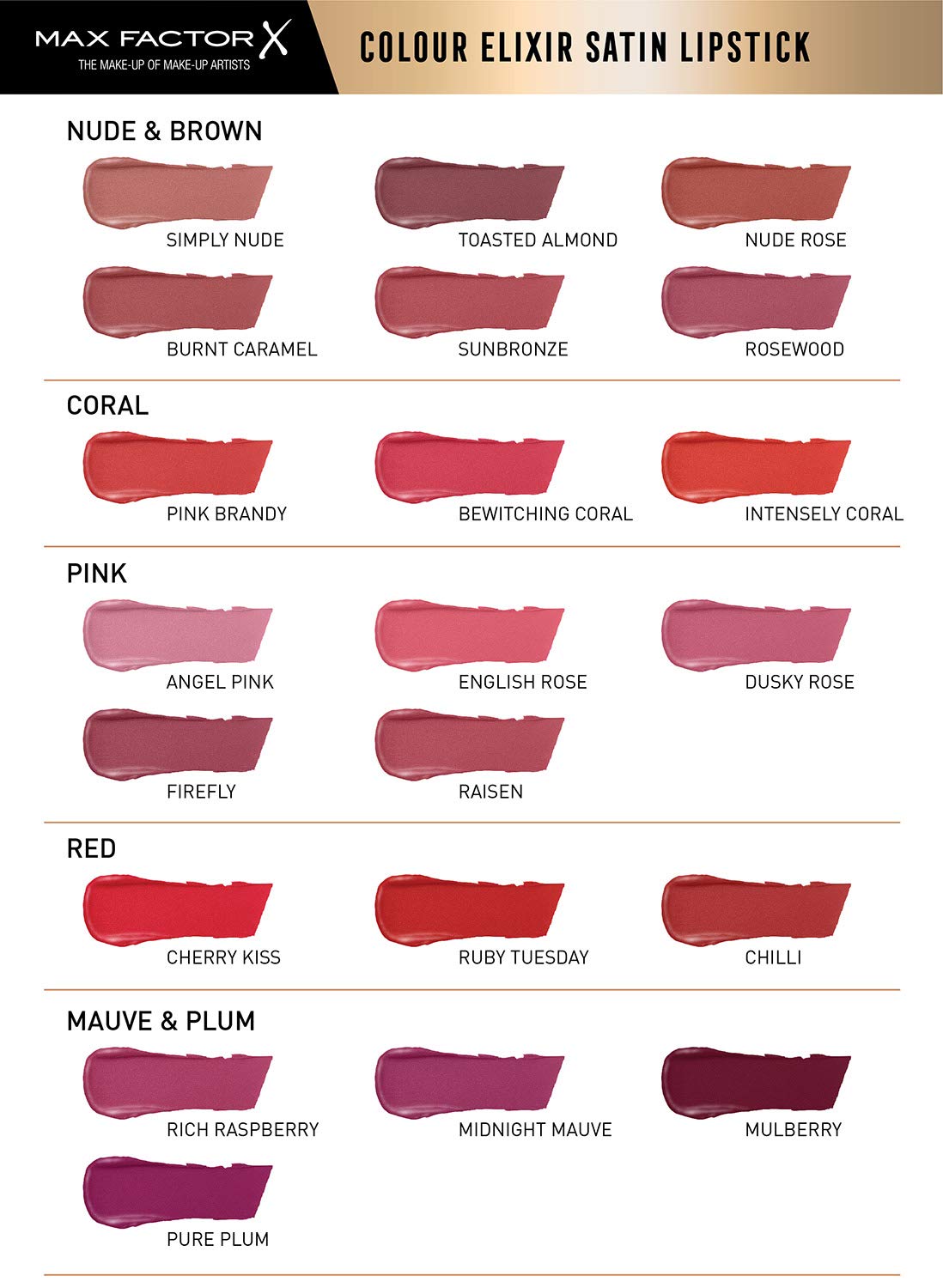 Max Factor Colour Elixir Lipstick with Vitamin E - Sunbronze 025, 1 Count