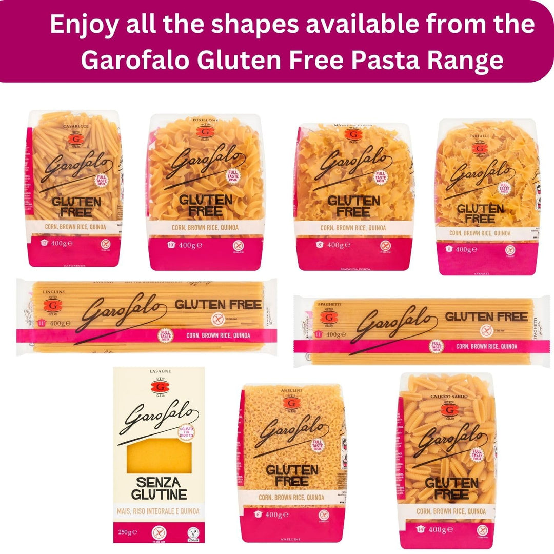 Garofalo Gluten Free Linguine Italian Dried Pasta, 400g - Coeliac & Vegan Friendly