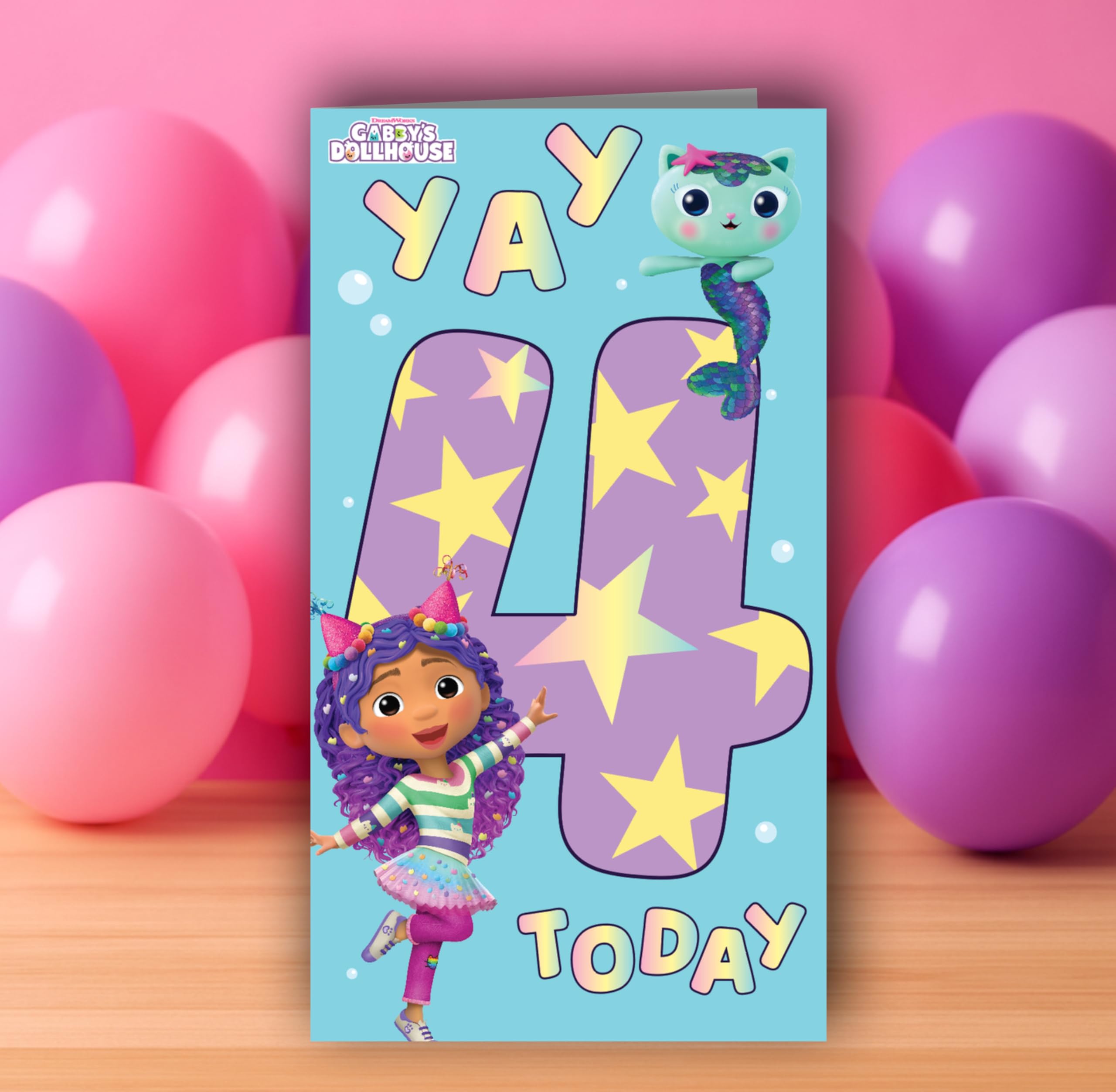 Danilo Promotions LTD Gabby's Dollhouse Birthday Card | Standard Size | Unisex-Kids