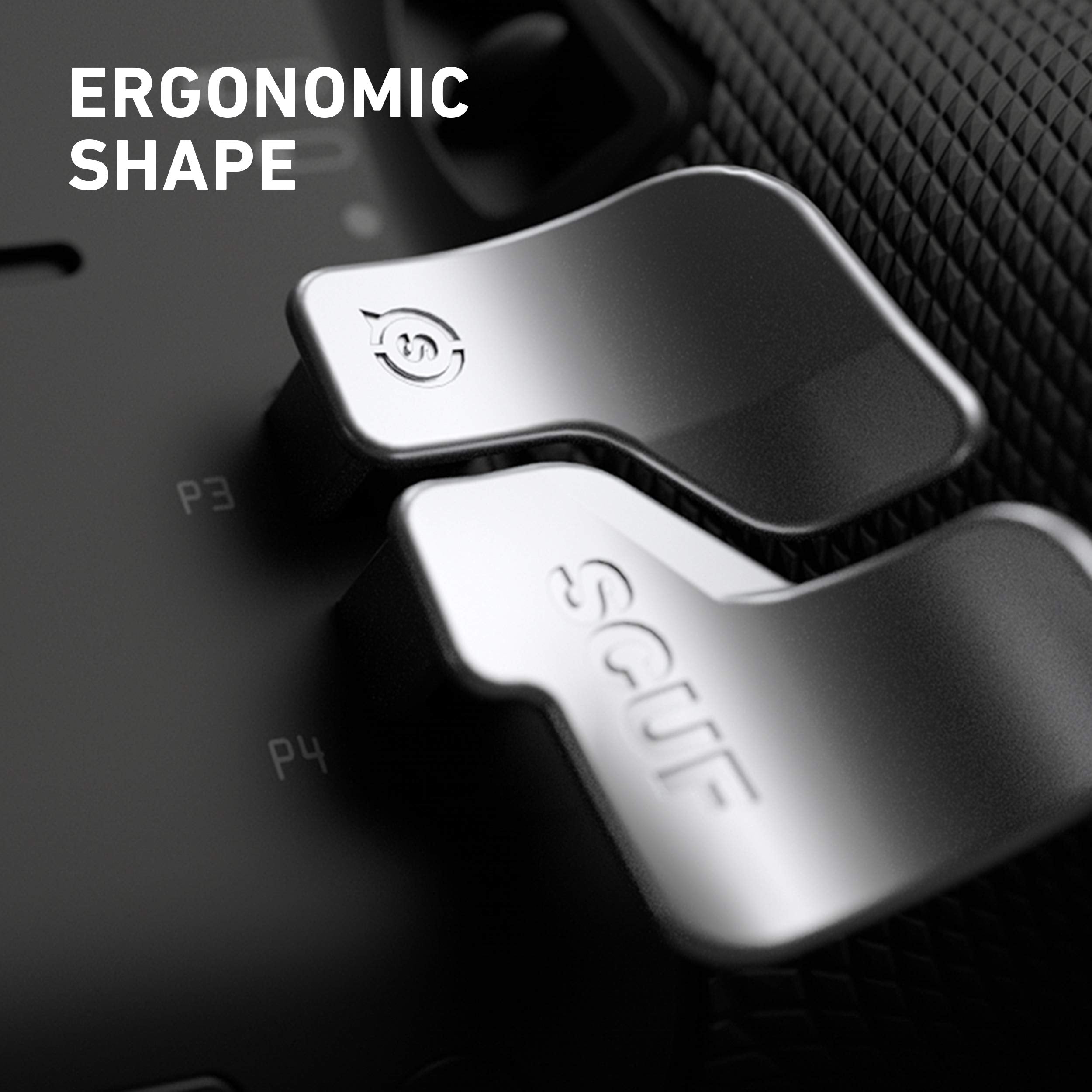 SCUF Elite Series 2 Paddles for Xbox Elite Series 1 & 2 | Stainless Steel | Black