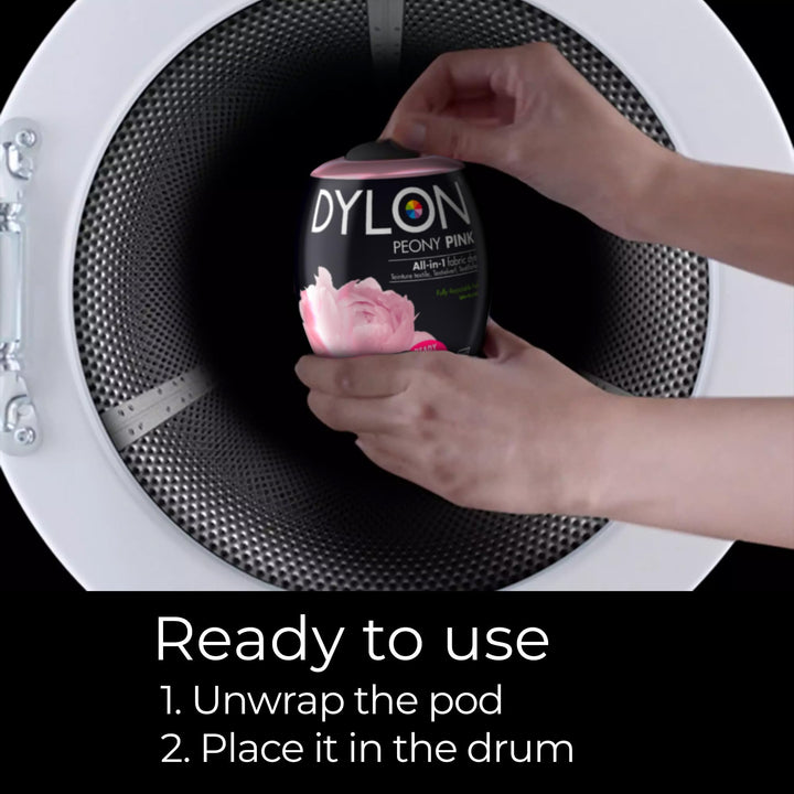 Dylon Washing Machine Fabric Dye Pod - Peony Pink, 350g