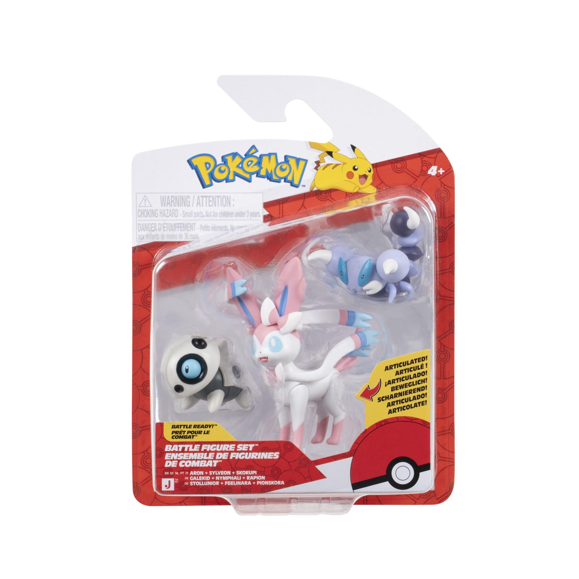 Pokémon Battle Figure 3 Pack - Poochyena, Totodile, & Kabutops Figures | Classic Edition 2