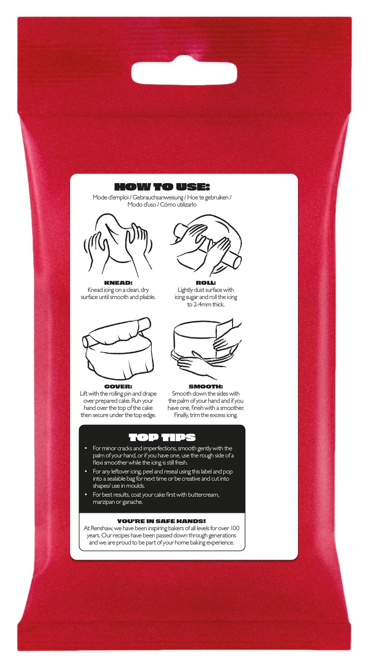 Renshaw Jet Black Just Roll With It Fondant Icing - 250g | Vegan & Vegetarian Friendly
