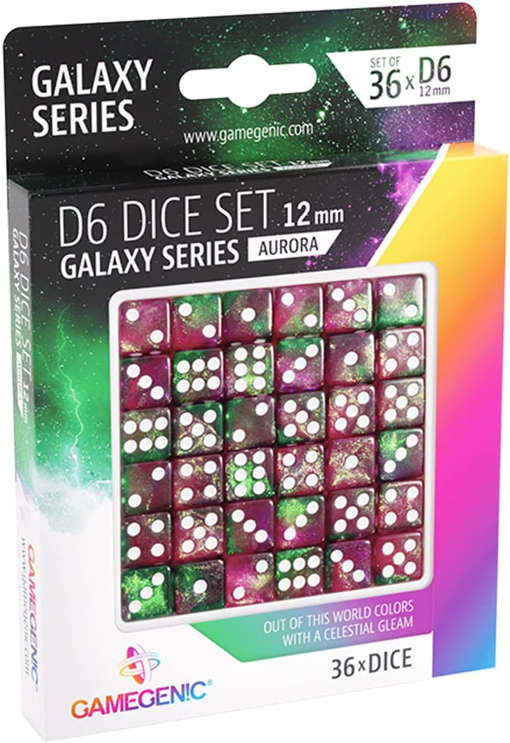 Asmodee Galaxy Series Moon Nebula D6 Dice Set (GGS50022ML)