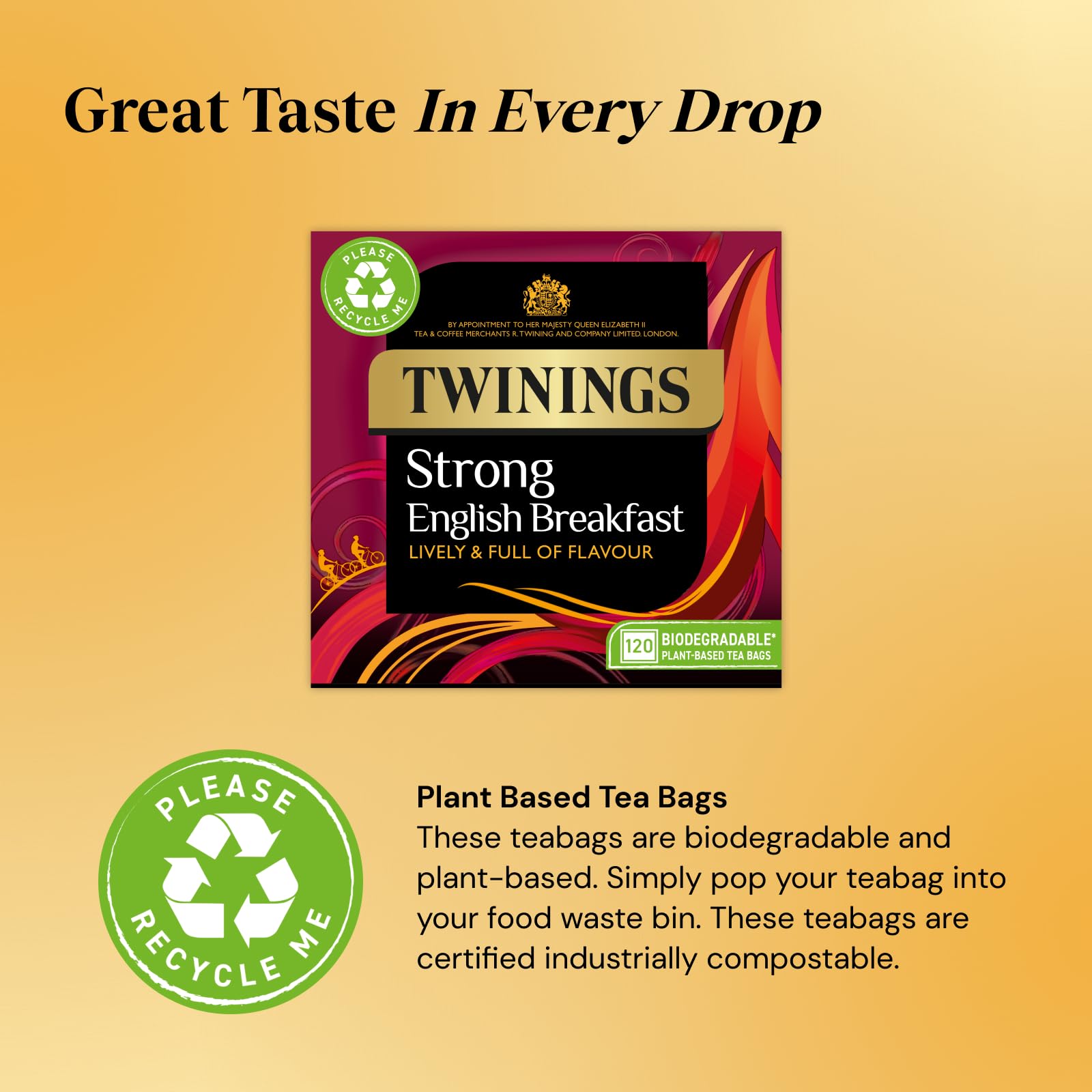 Twinings English Strong Breakfast Tea, 320 Tea Bags (Multipack of 4 x 80) 12