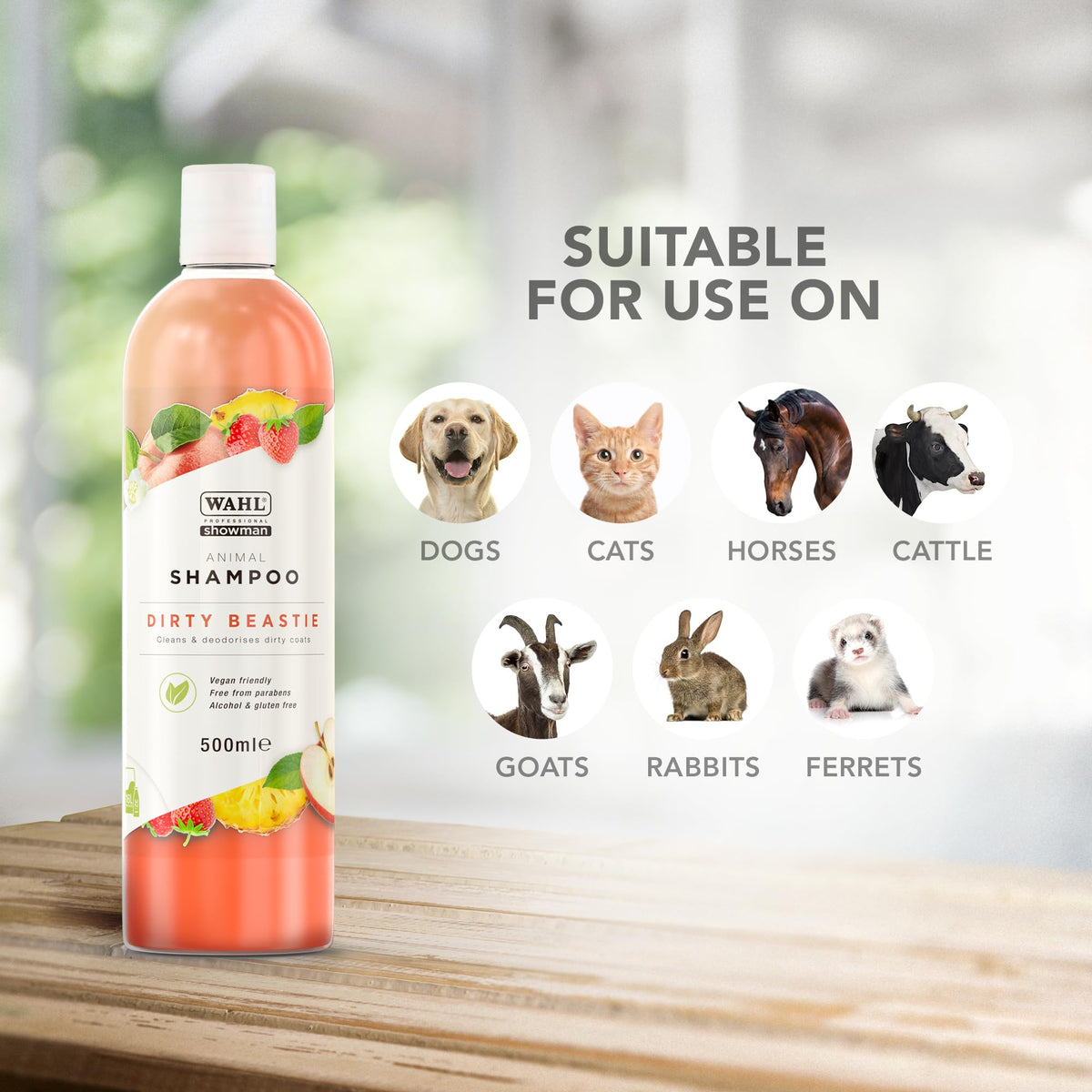 Wahl Dirty Beastie Dog Shampoo - 500 ml, 32:1 Concentrate