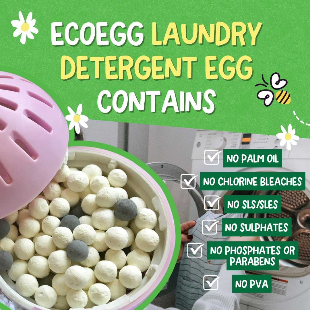 Ecoegg - Laundry Egg Refill Pellets Detergent & Fabric Softener Replacement