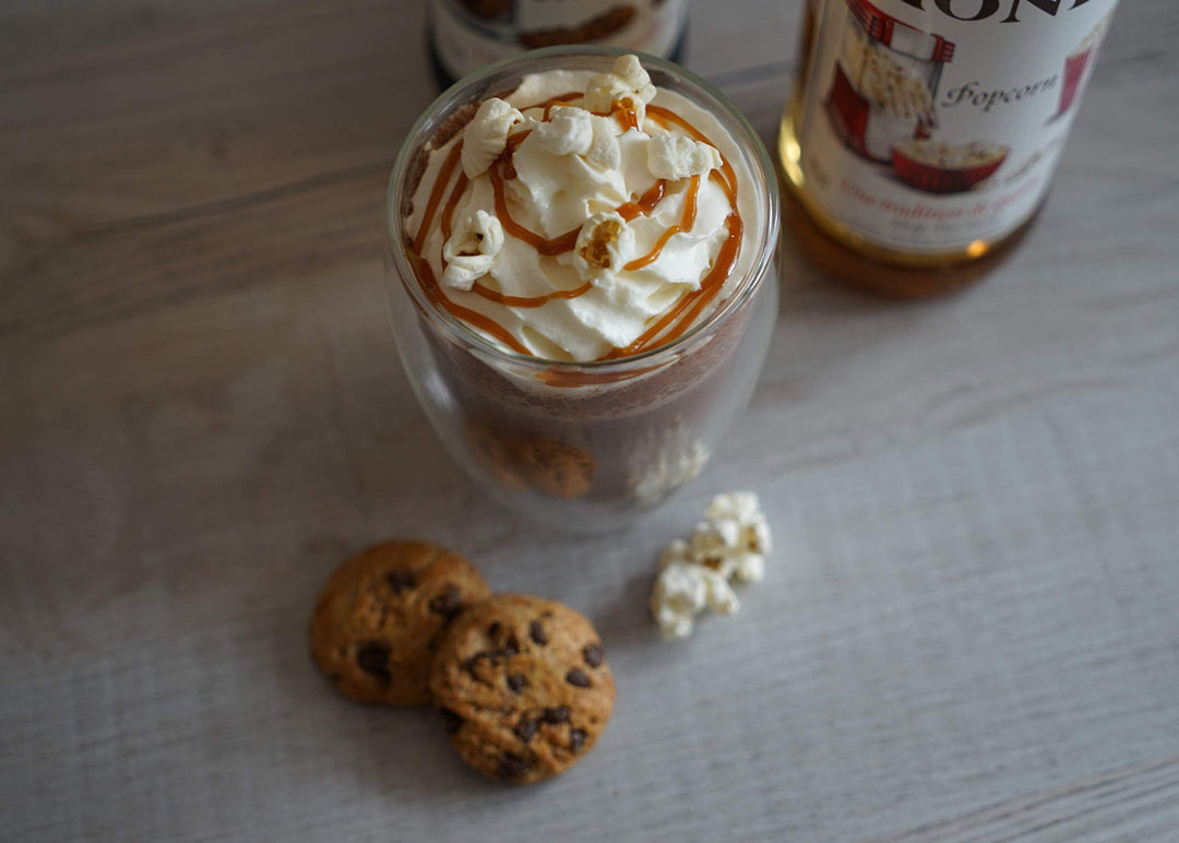 MONIN Premium Popcorn Syrup 700 ml - Beverage Syrup for Coffee, Cocktails & Frappes