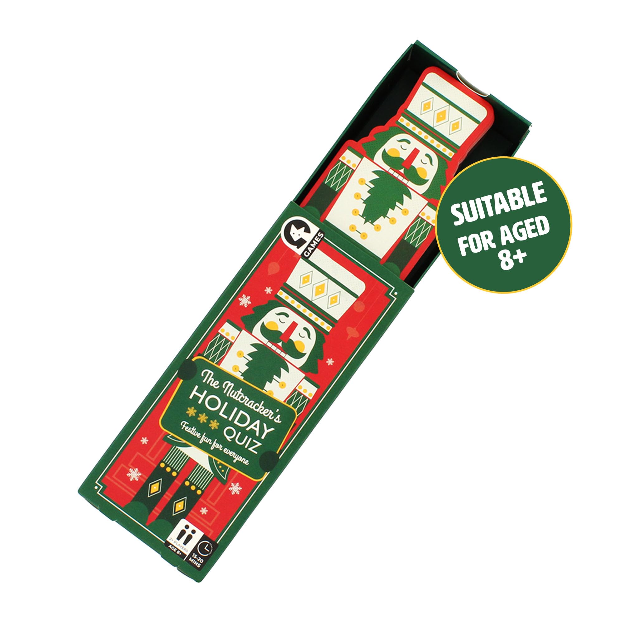 Ginger Fox The Nutcracker’s Holiday Quiz Trivia Card Game | Ages 8+ | 2+ Players | 20-30 Min