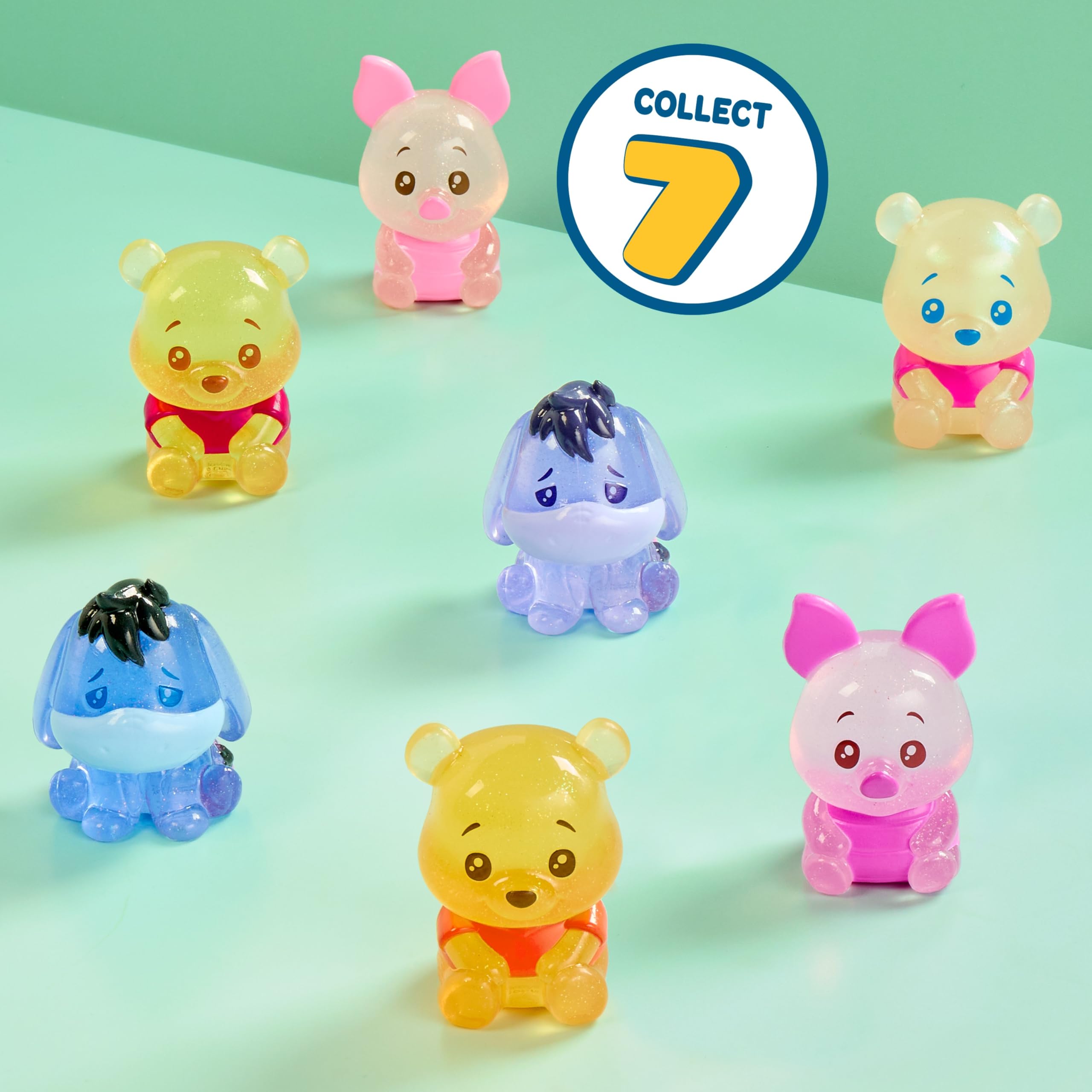 Disney Winnie the Pooh Bear-y Cute Jelly Figures - Blind Capsule Surprise | 5 cm Squishy Toy | Ages 3+