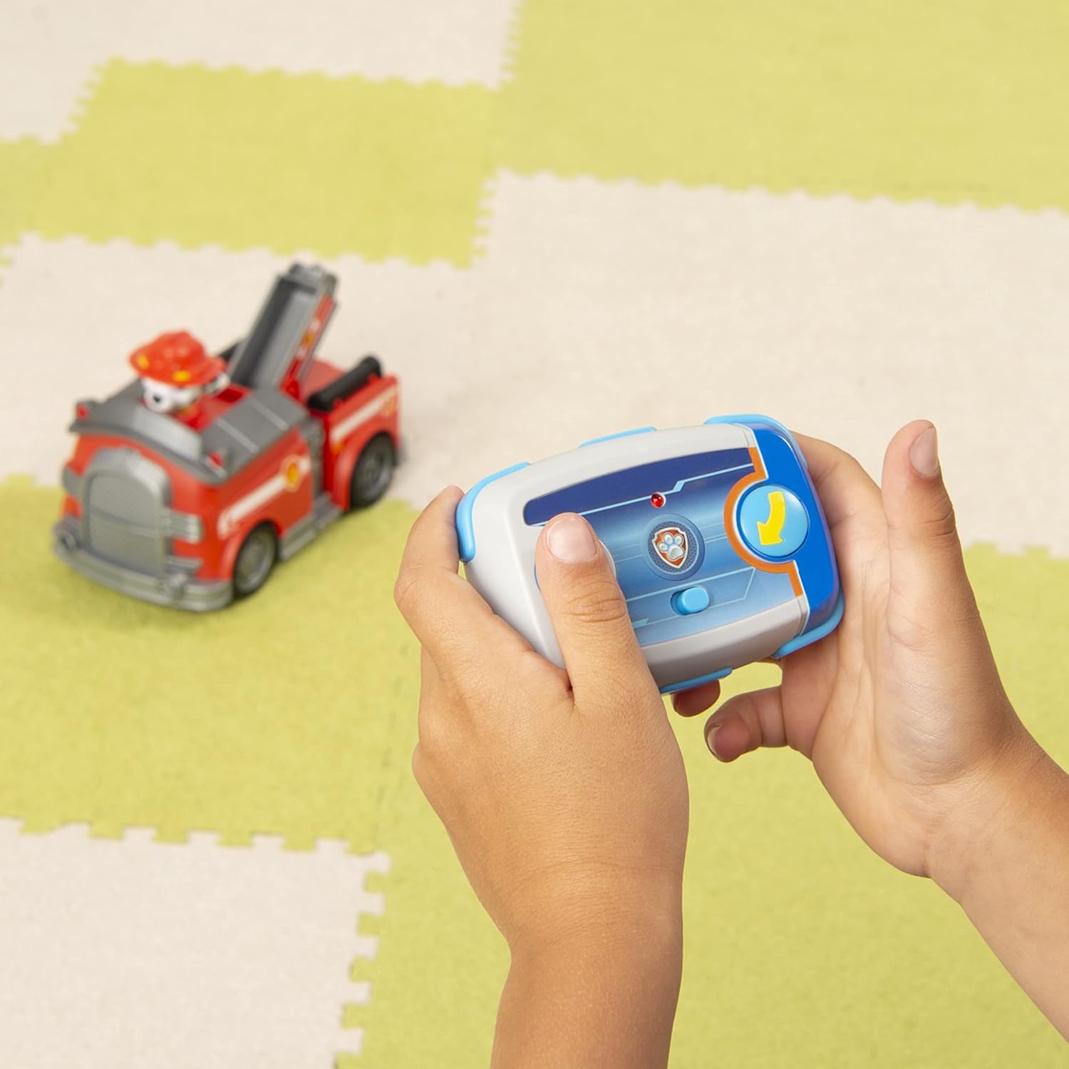 PAW Patrol Marshall Remote Control Fire Truck - 2-Way Steering for Kids 3+ 4