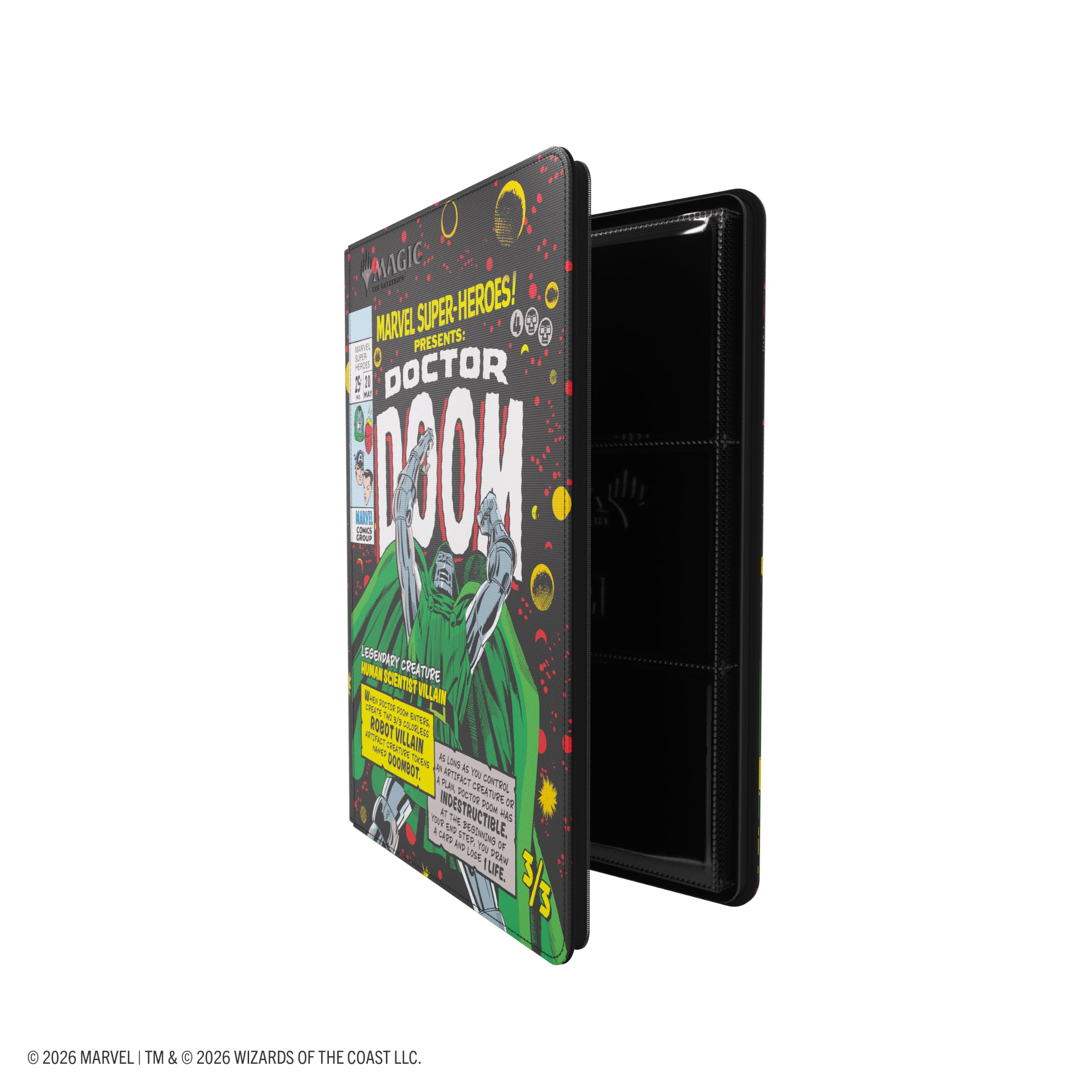 Gamegenic Marvel Super Heroes Zip-Up Album - Holds 360 Cards | Side-Loading Pockets | Multicolor 2