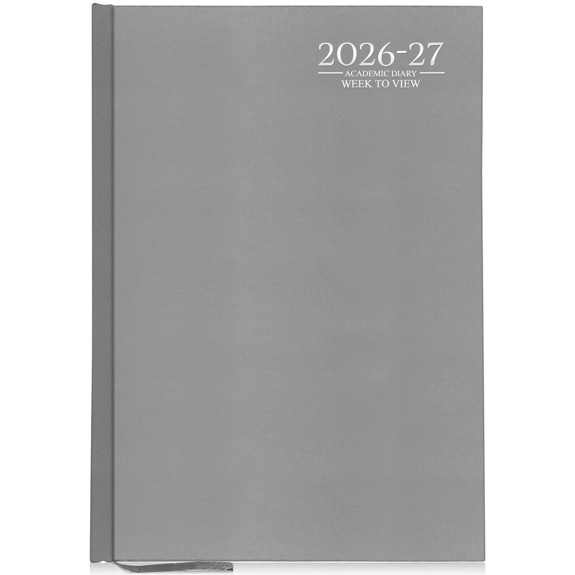 G4GADGET 2026-2027 Academic Diary - A4 Week To View | Grey Hardback | August 2026 - July 2027