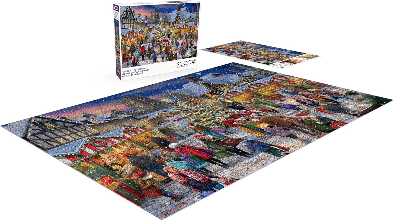 Buffalo Games - Winter Village Festival - 2000 Piece Jigsaw Puzzle 2