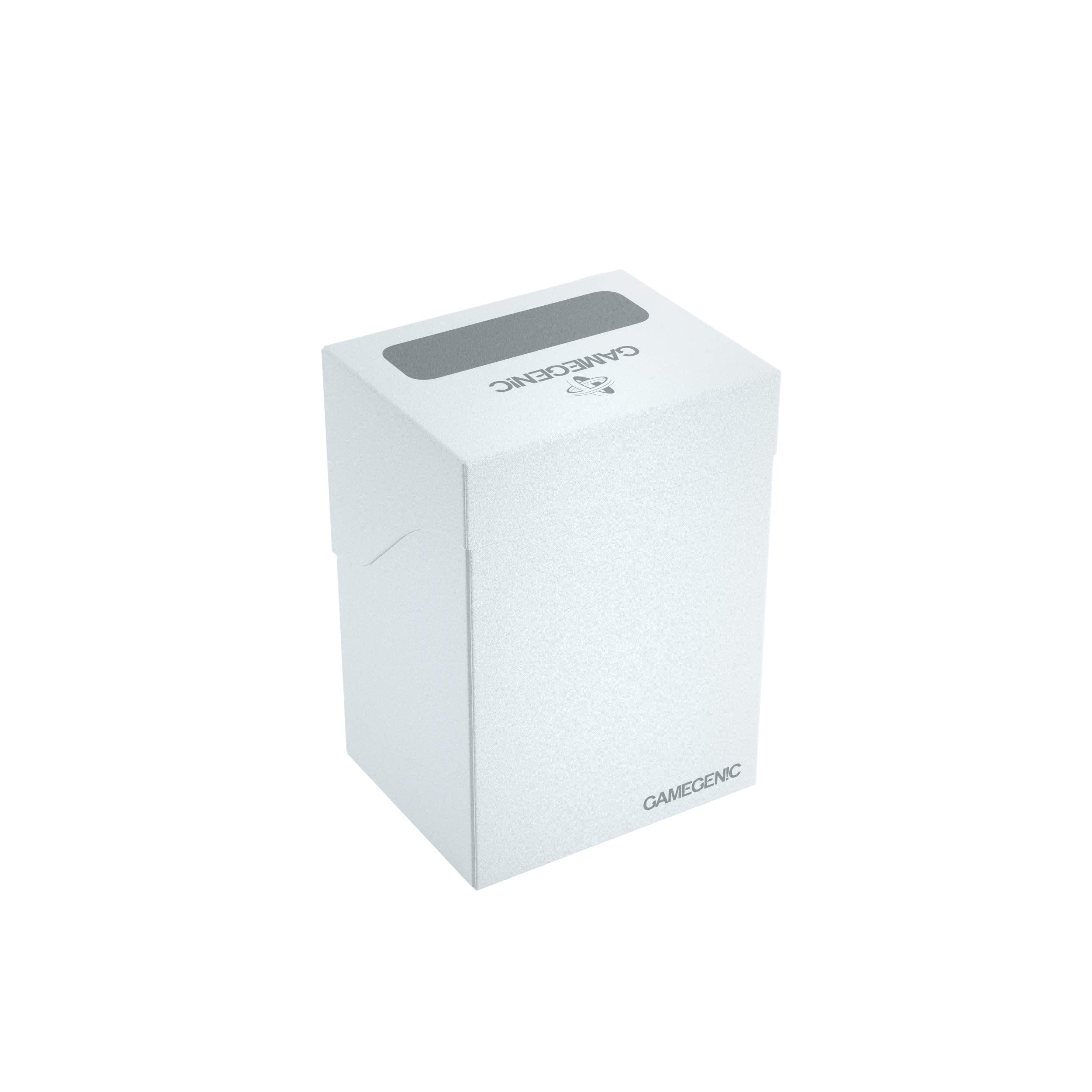 Gamegenic 80-Card Deck Holder - White TCG Box with Cobra Neck Closure for Double-Sleeved Cards 2