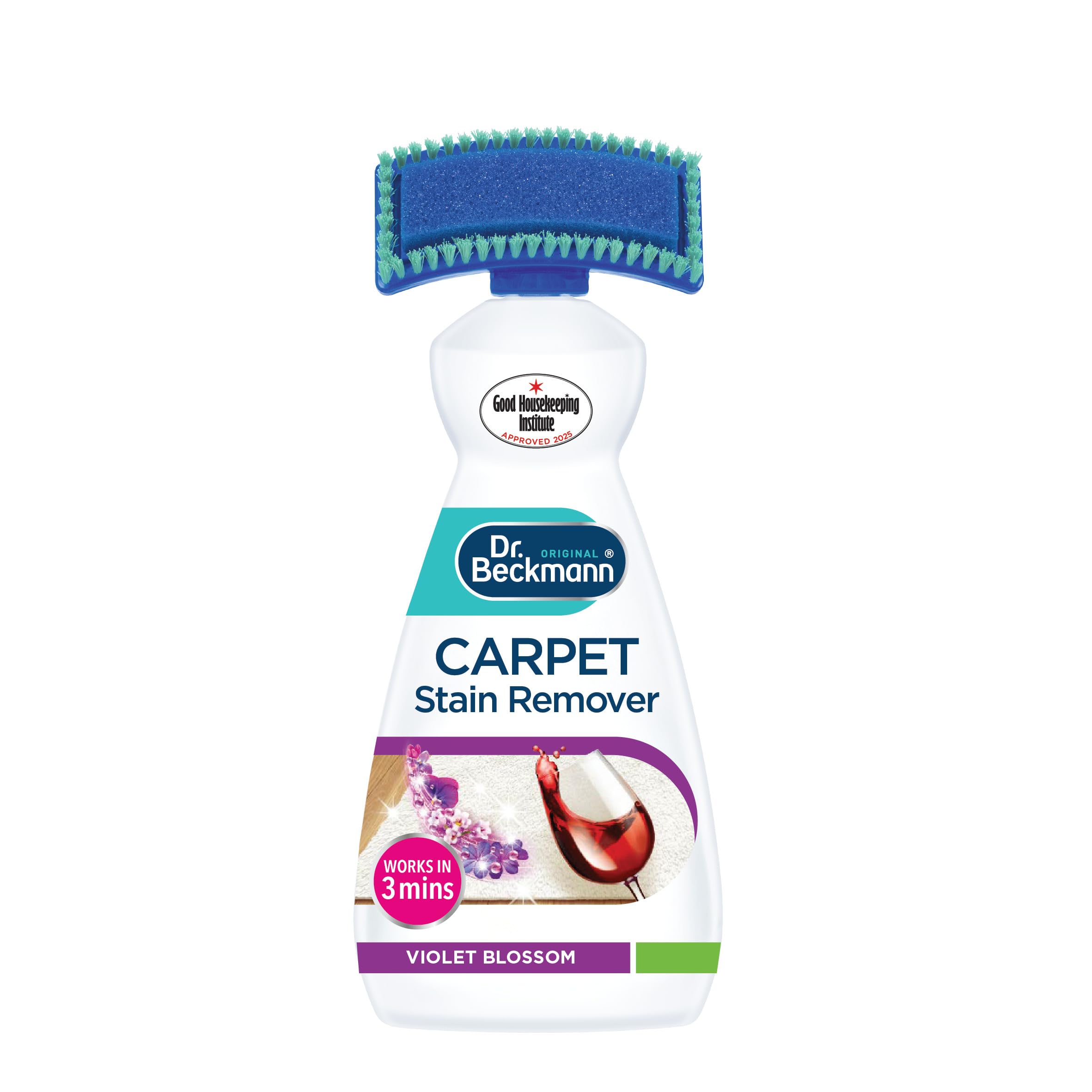 Dr. Beckmann Carpet Stain Remover - Powerful Oxi-Based Formula | 650 ml | Violet Blossom Scent