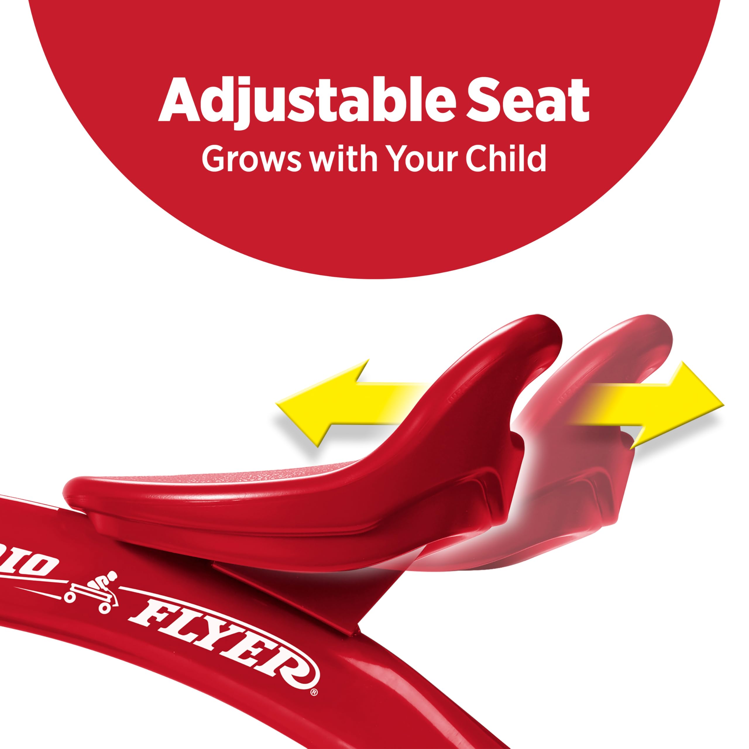 Radio Flyer Red Rider Trike - Adjustable Seat, Quiet Ride Tires | Ages 2.5-5 6