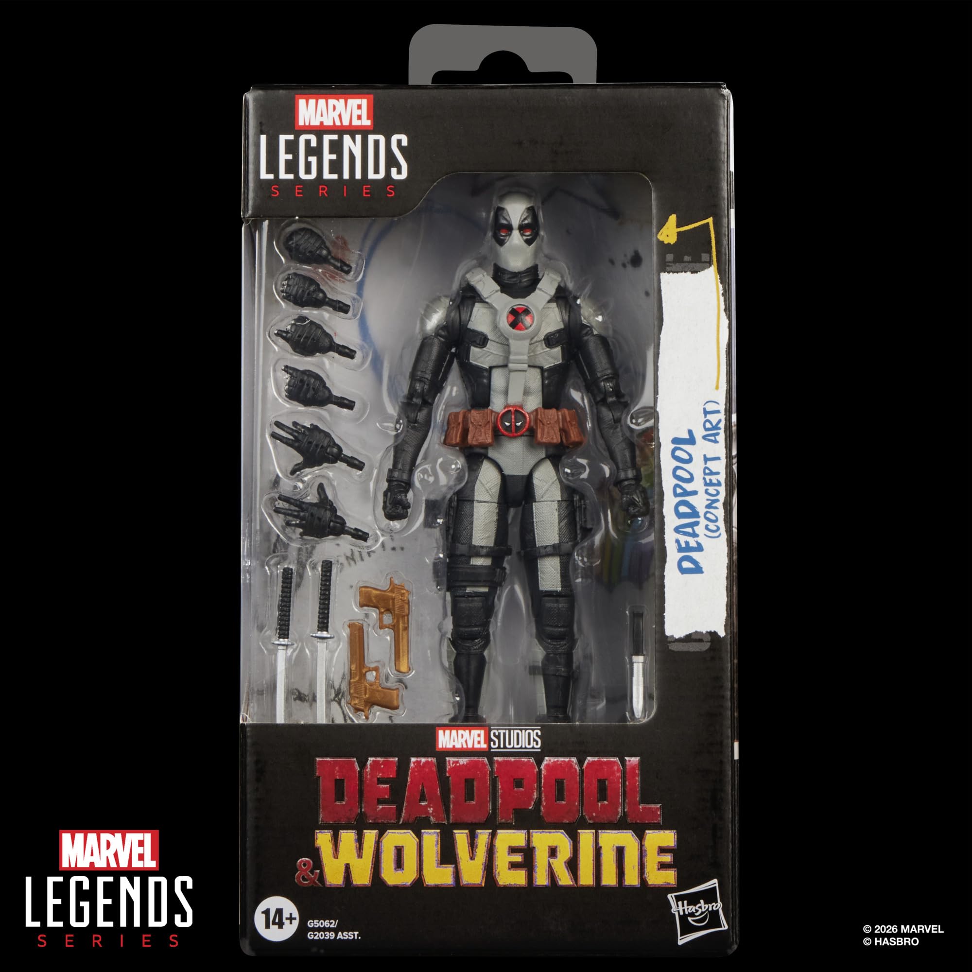 Marvel Legends Deadpool (Concept Art) Action Figure - 15cm Scale, 14+ Years 2