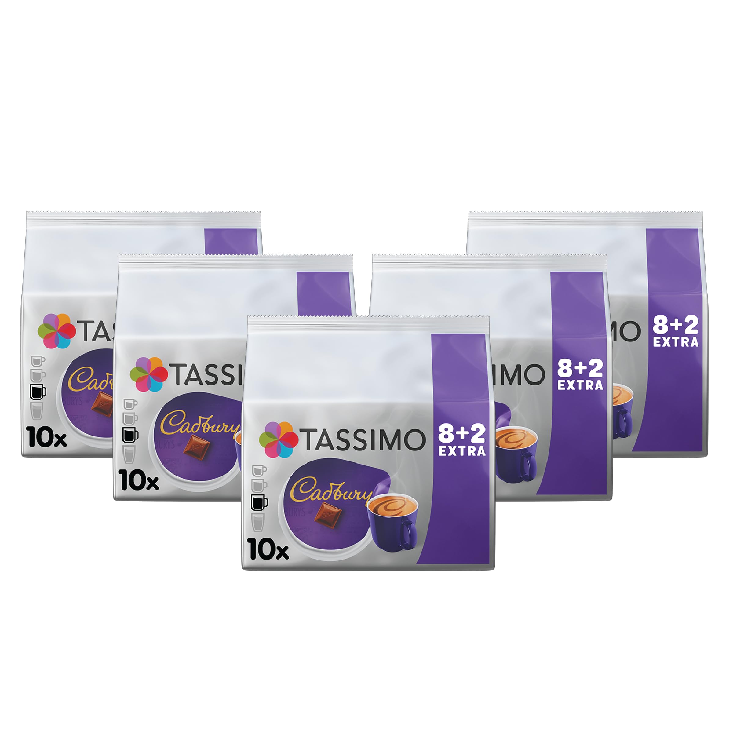 Cadbury - Tassimo Hot Chocolate Pods (Pack of 5, 50 Drinks) 1
