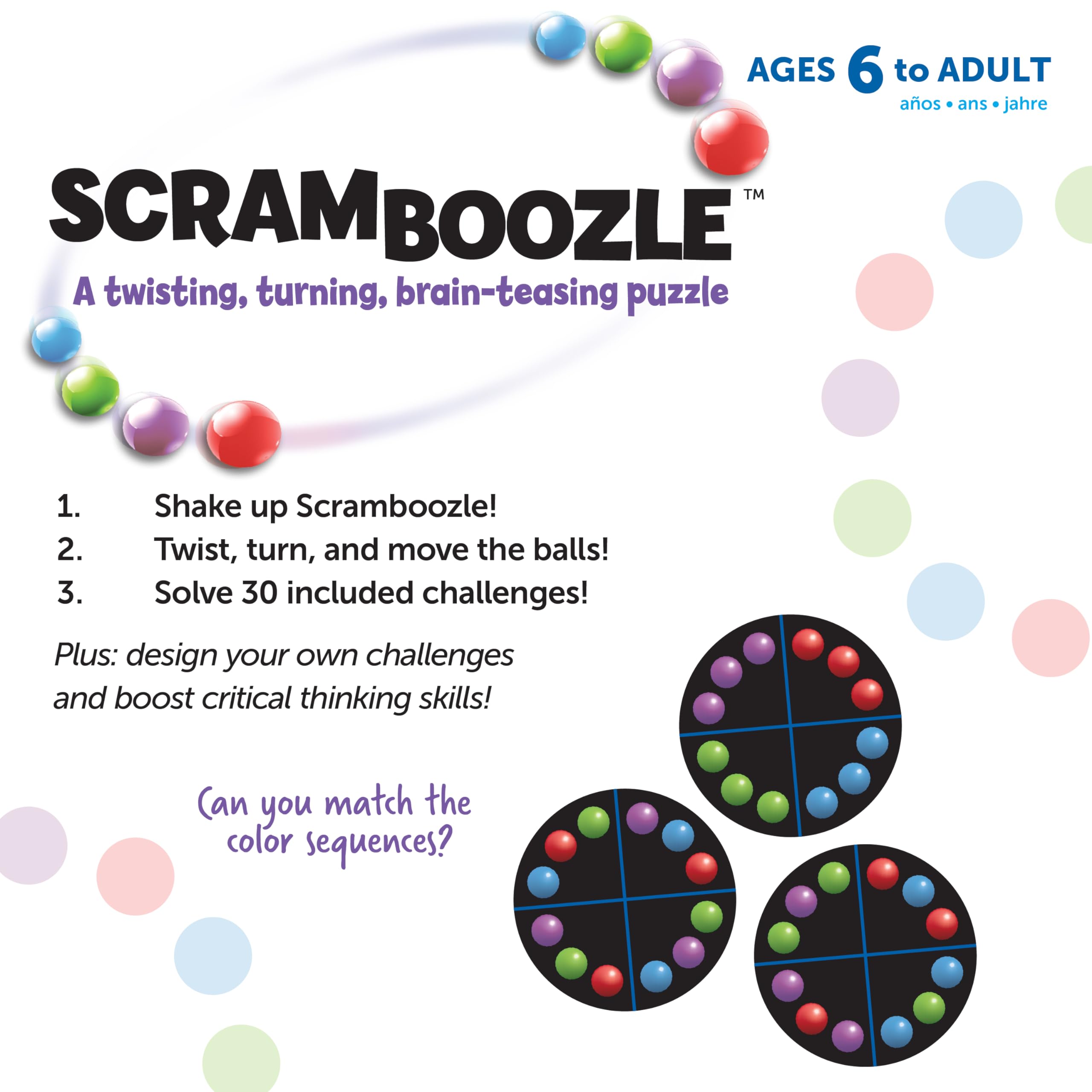 Learning Resources Scramboozle Puzzle Ball - Critical Thinking Skills | Ages 6+ 6