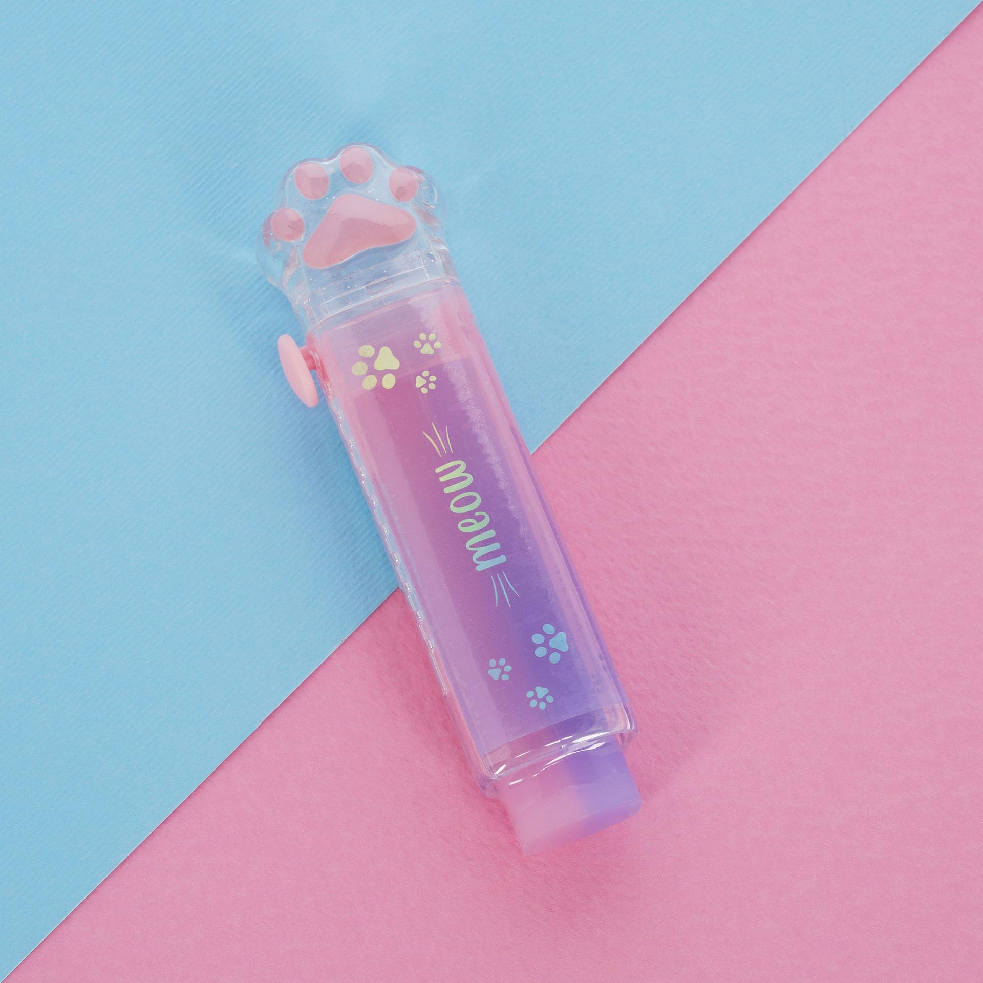Legami Meow Retractable Eraser - Cat Paw Shaped Pencil Eraser for Kids 5