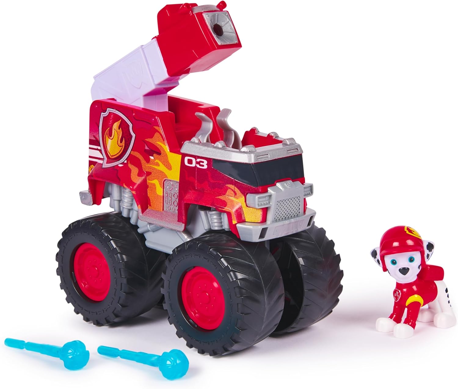 Paw Patrol: Rescue Wheels Marshall’s Fire Engine with Projectile Launcher - Vehicle & Action Figure 1
