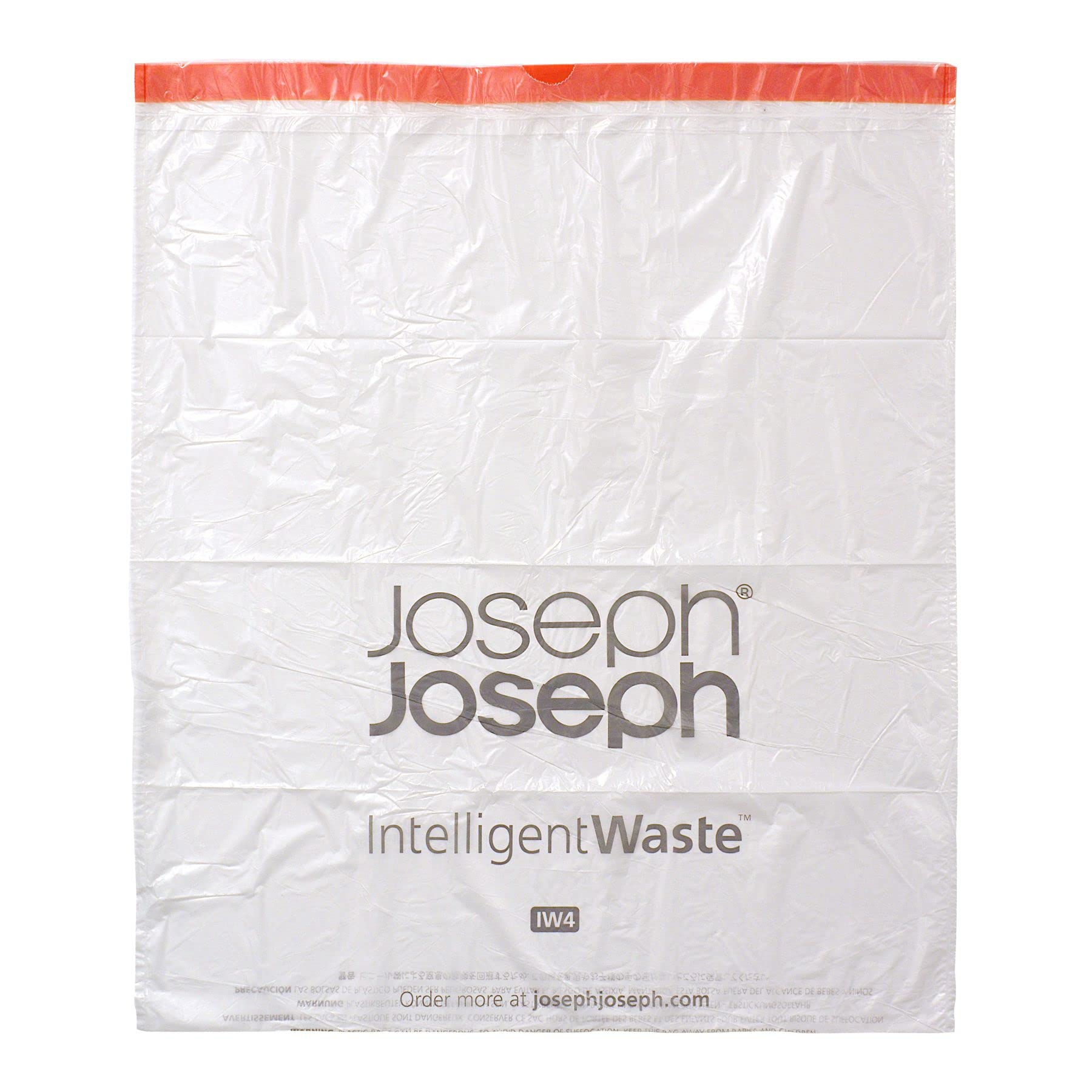 Joseph Joseph IW4 Bin Liners - 50L Capacity, Pack of 20, Transparent | Extra Strong HDPE 2
