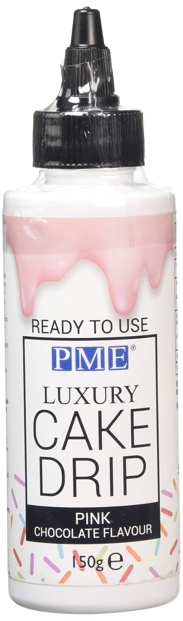 PME Pink Chocolate Cake Drip - Ready to Use Luxury Topping | 150g 1
