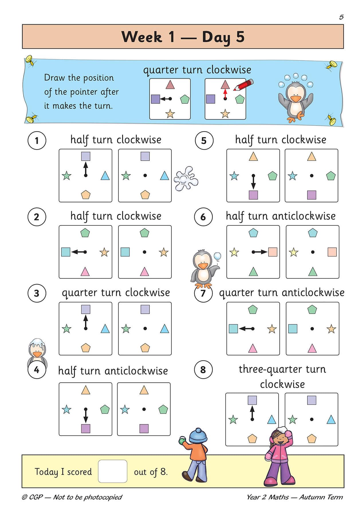 CGP KS1 Maths Year 2 Daily Practice Book - Autumn Term | Ages 6-7 | Paperback 6
