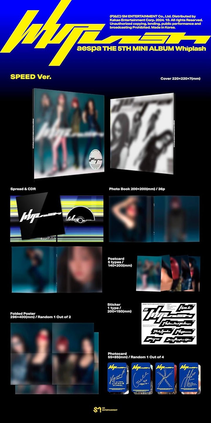 Aespa - The 5th Mini Album 'Whiplash' CD Album (Speed Version)