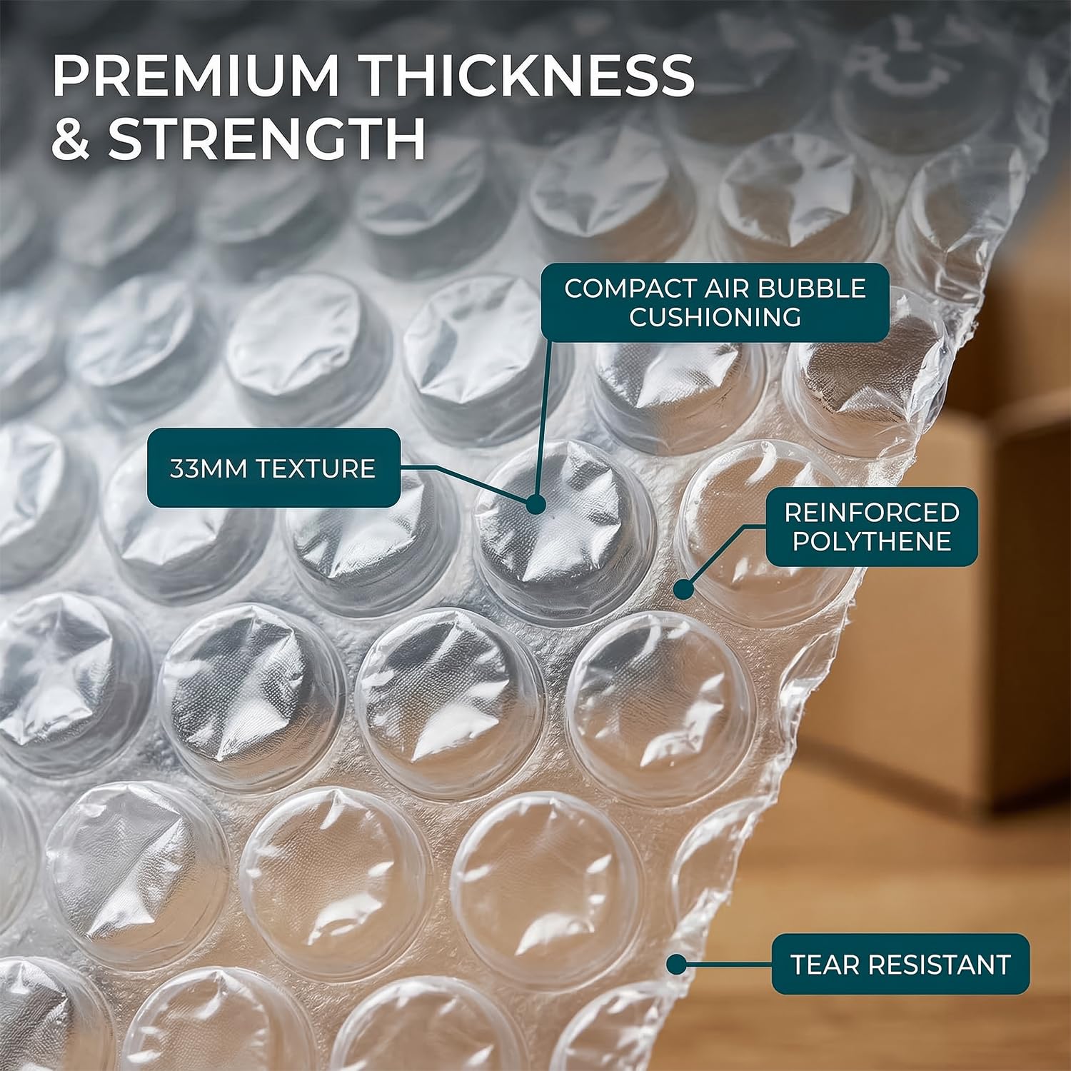 Inkspire Bubble Wrap Roll - 300mm x 5m | Small Size | Lightweight & Durable Protection 4