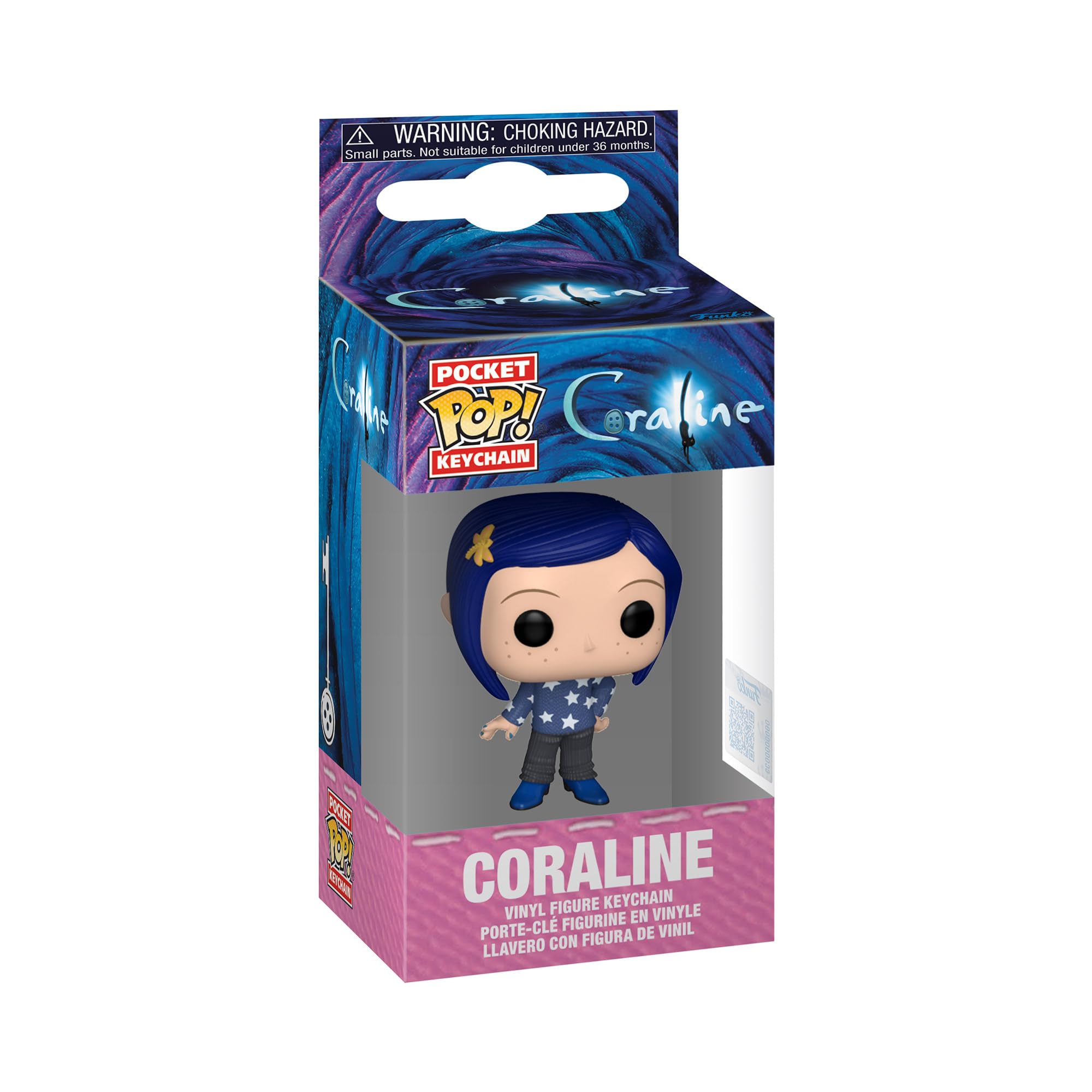 Funko Coraline - Coraline Sweater POP! Keychain | Vinyl Figure | Approx. 4.63-inches Tall