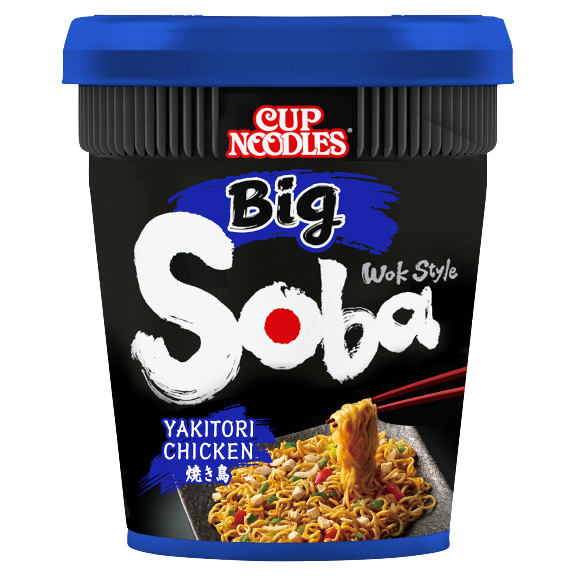 NISSIN Soba Big Yakitori Chicken Instant Wok Style Noodles Pot, 113 g (Pack of 6) 2