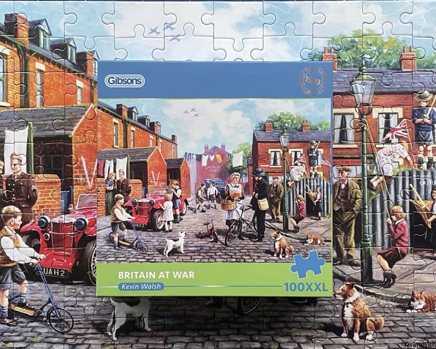 Gibsons Britain at War Jigsaw Puzzle - 100 XXL Pieces | Recycled Board | Includes Poster 3