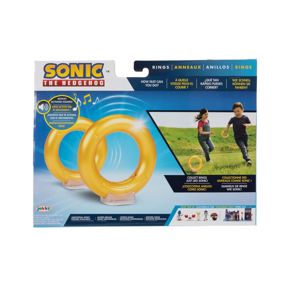 Jakks Pacific Sonic the Hedgehog Sonic Rings with SFX | Role-Play Toy | Ages 3+ 7